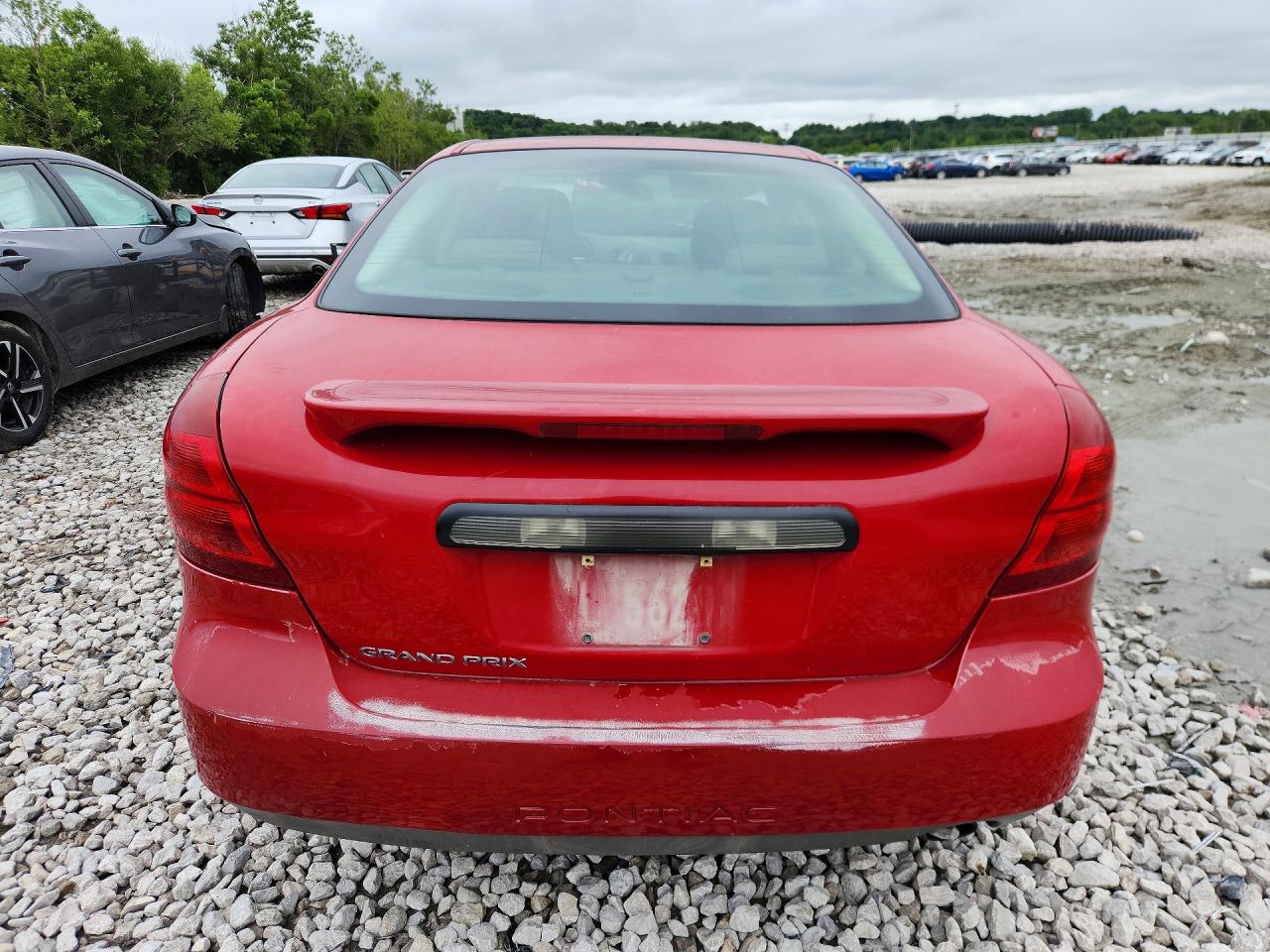2008 Pontiac Grand Prix Red vin: 2G2WP552681169280