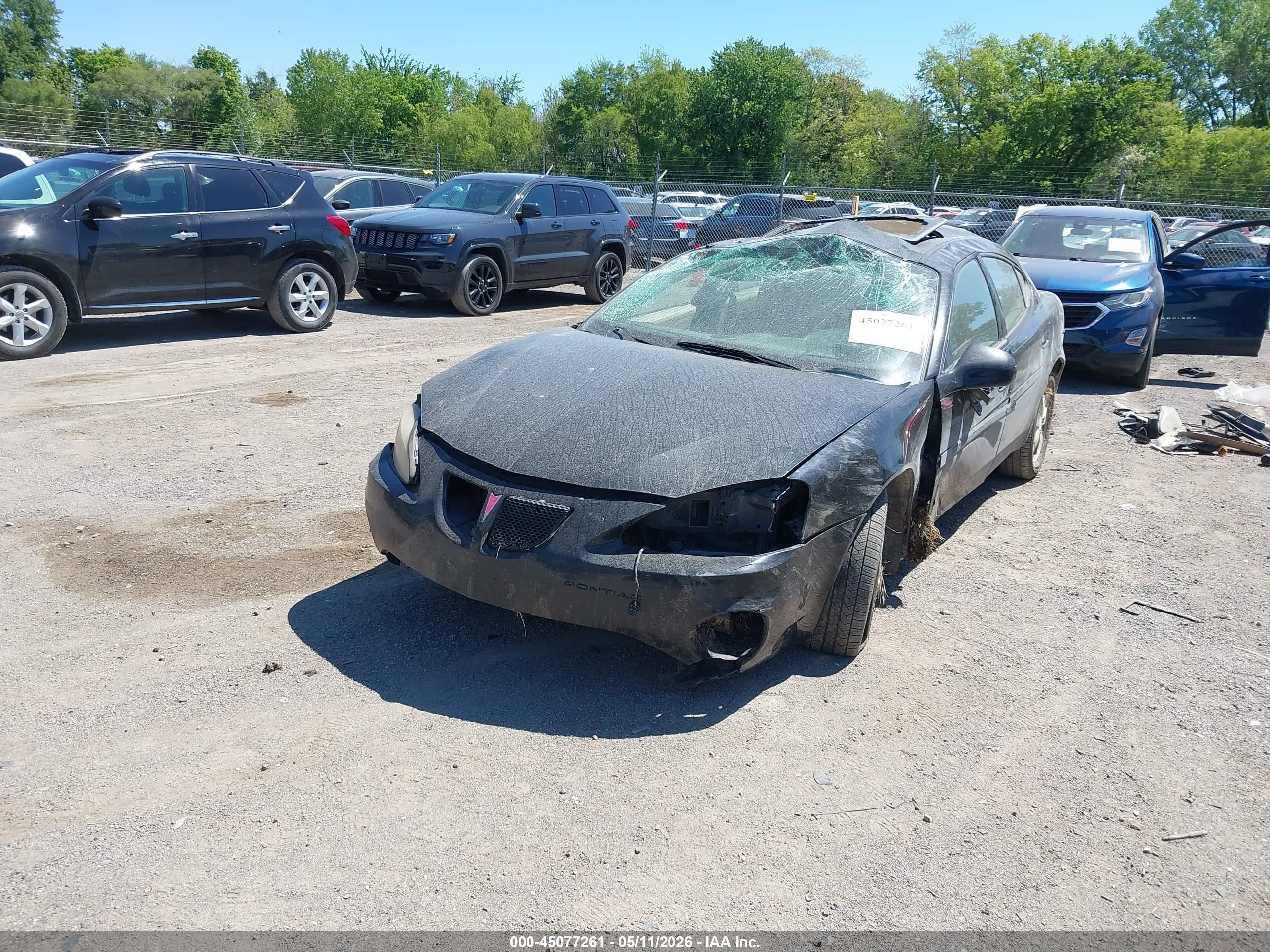 2008 Pontiac Grand Prix   Black vin: 2G2WP552681187388