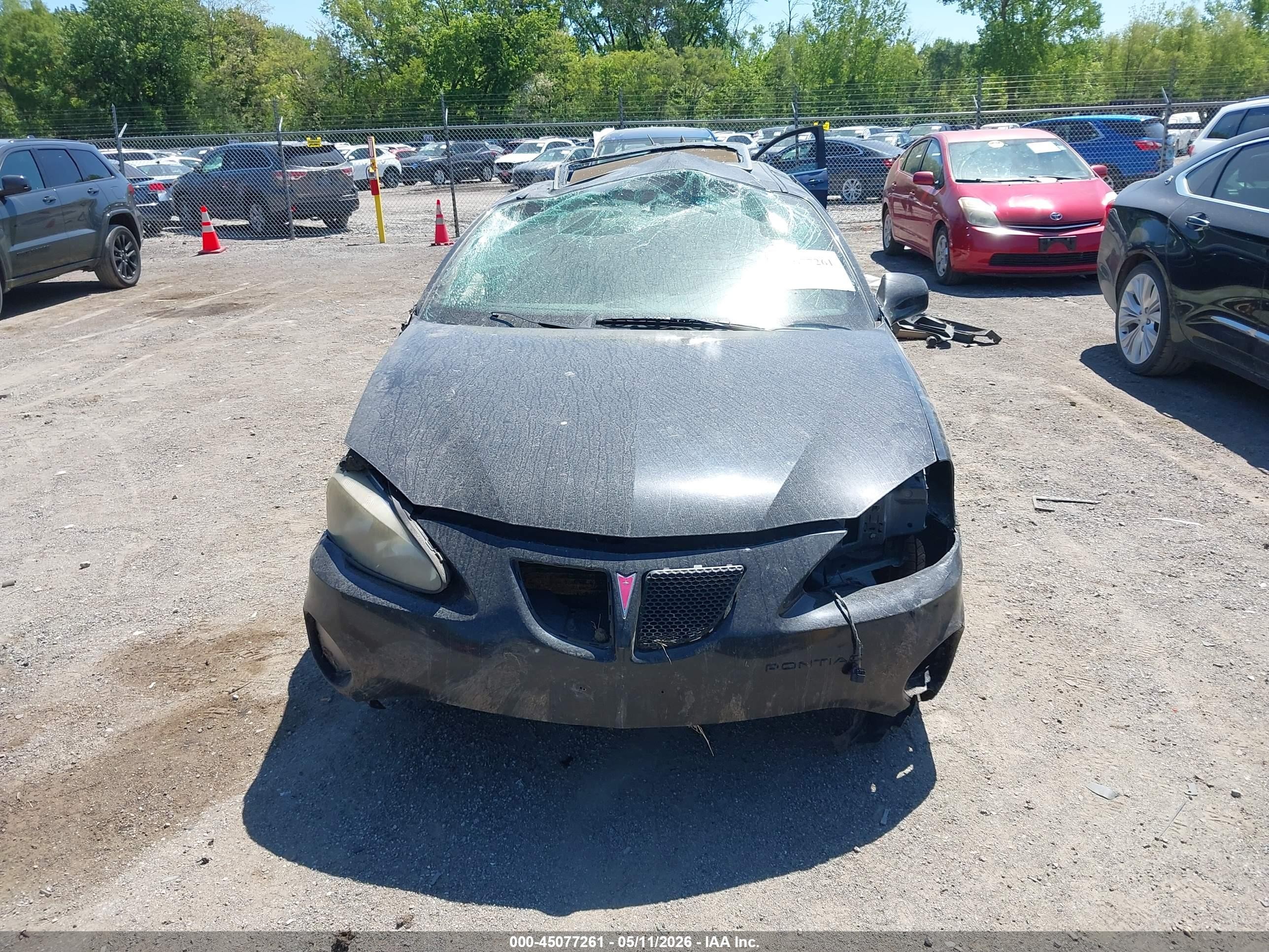 2008 Pontiac Grand Prix   Black vin: 2G2WP552681187388
