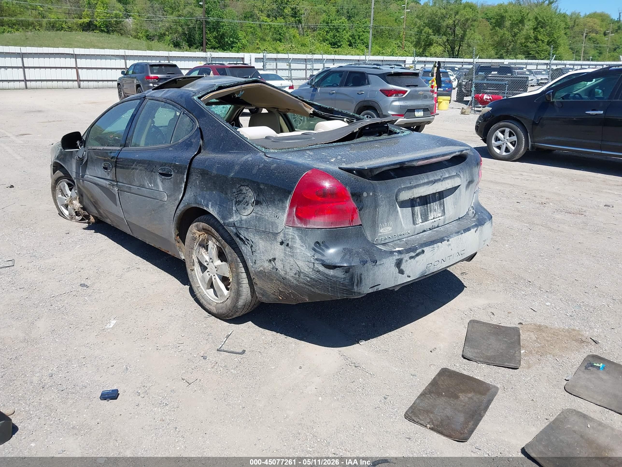 2008 Pontiac Grand Prix   Black vin: 2G2WP552681187388