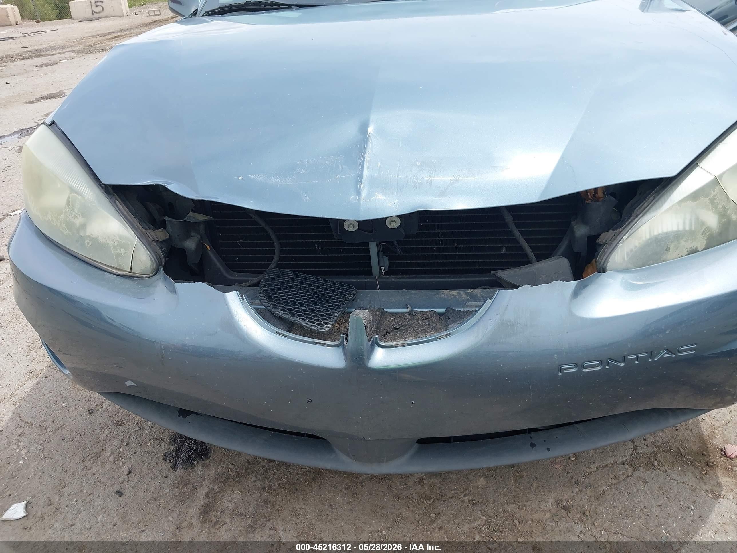 2006 Pontiac Grand Prix   Синий vin: 2G2WP552761276903