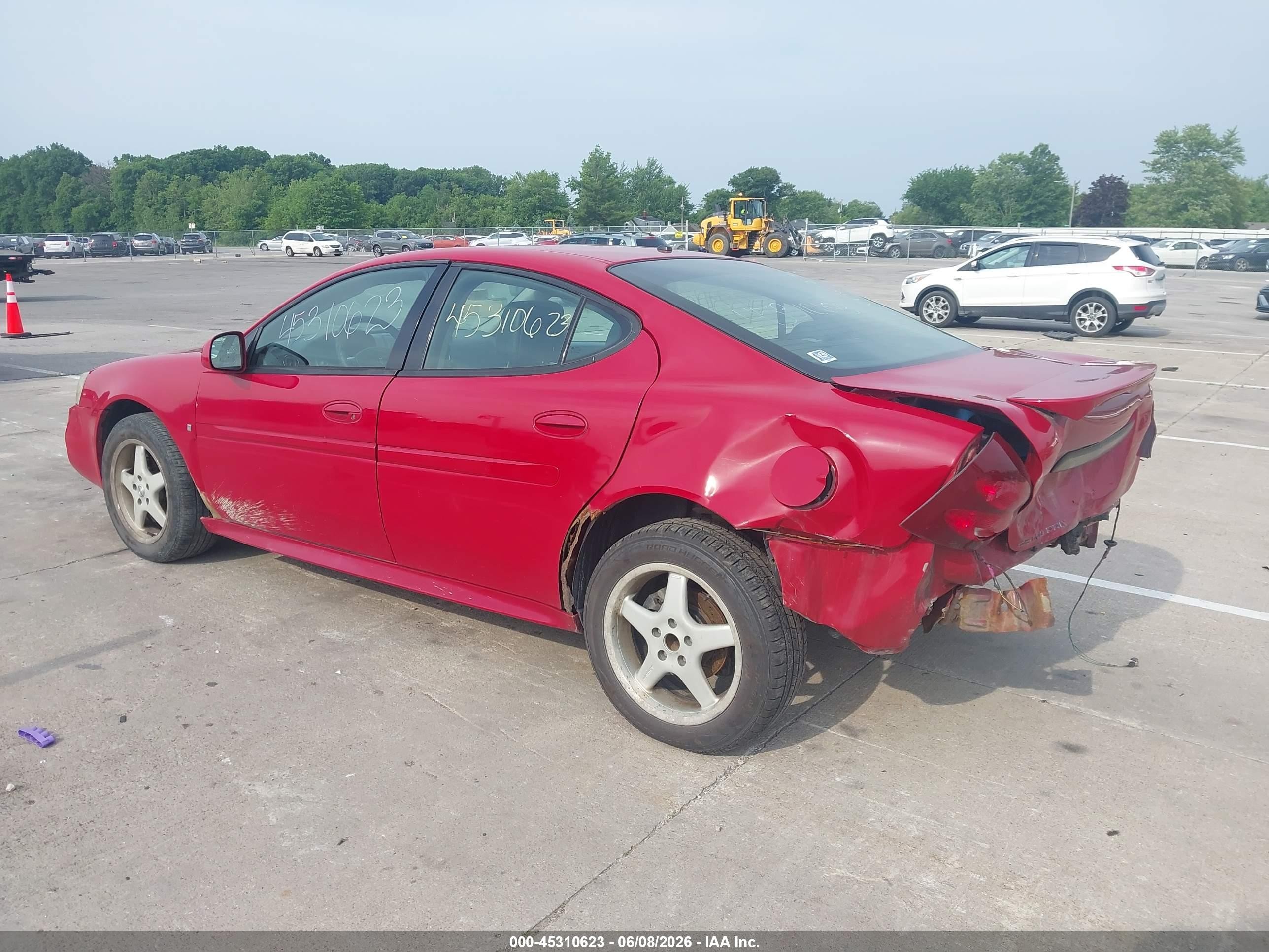 2007 Pontiac Grand Prix   Red vin: 2G2WP552771194901