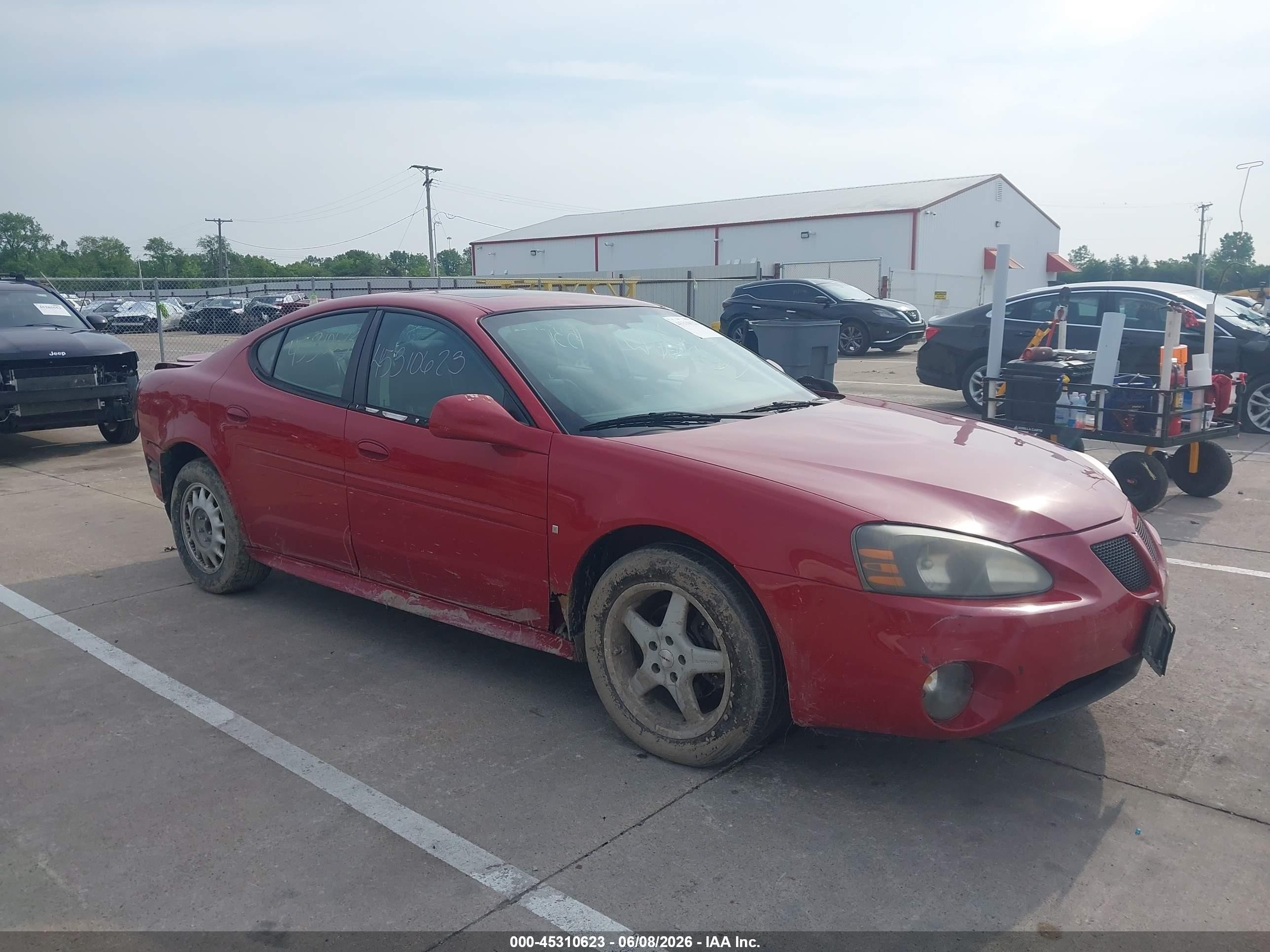 2007 Pontiac Grand Prix   Red vin: 2G2WP552771194901