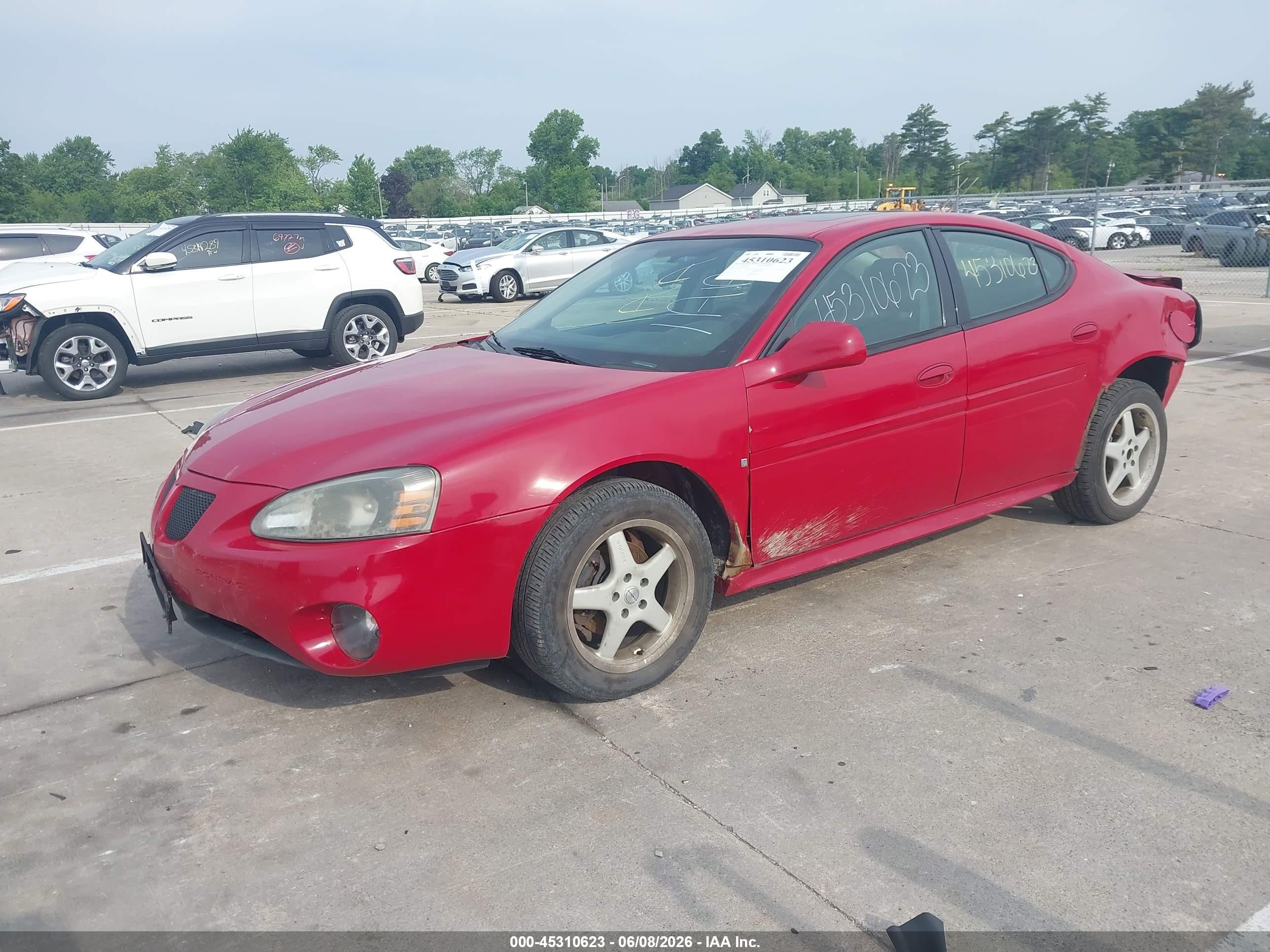 2007 Pontiac Grand Prix   Red vin: 2G2WP552771194901