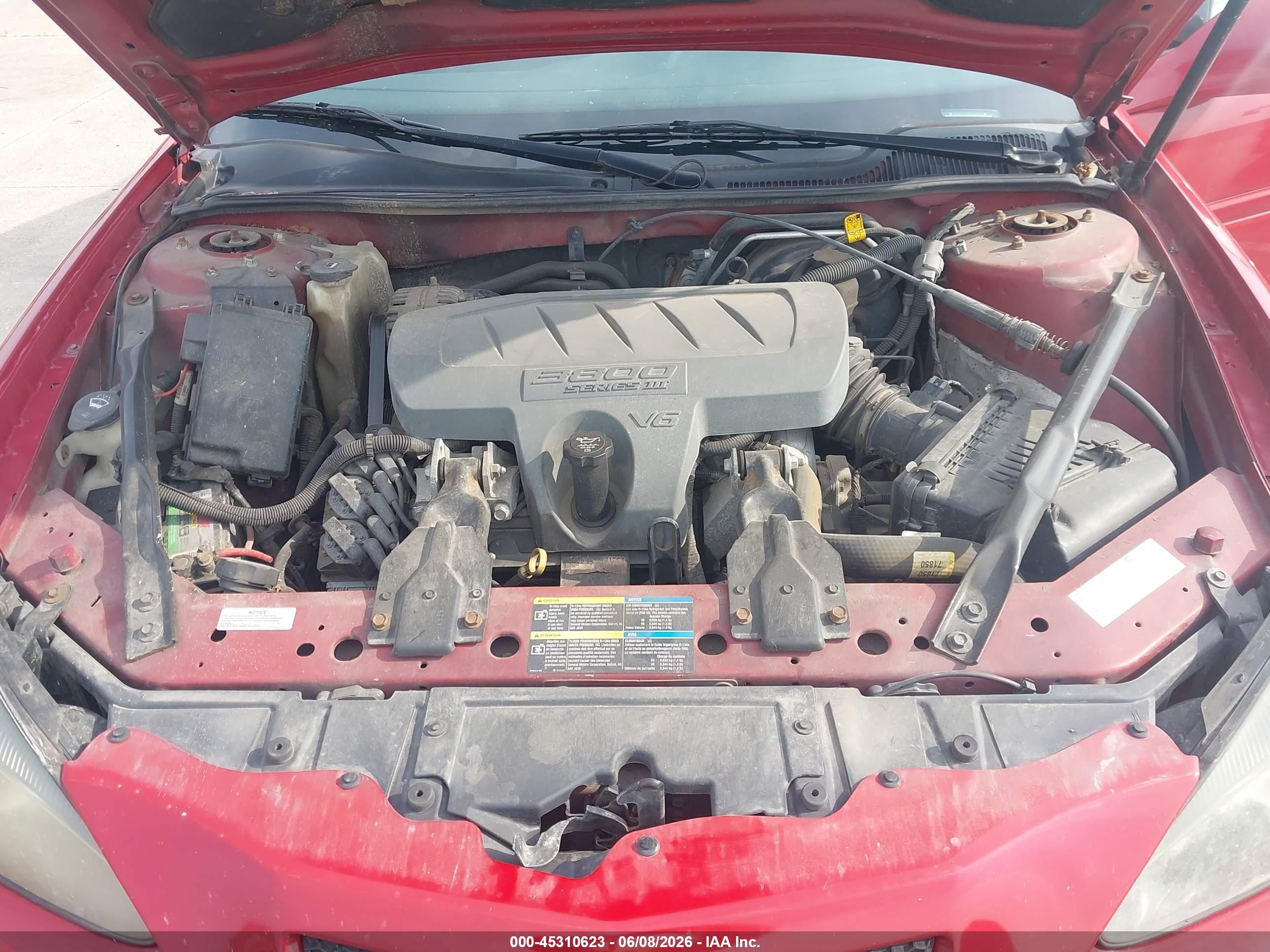 2007 Pontiac Grand Prix   Red vin: 2G2WP552771194901