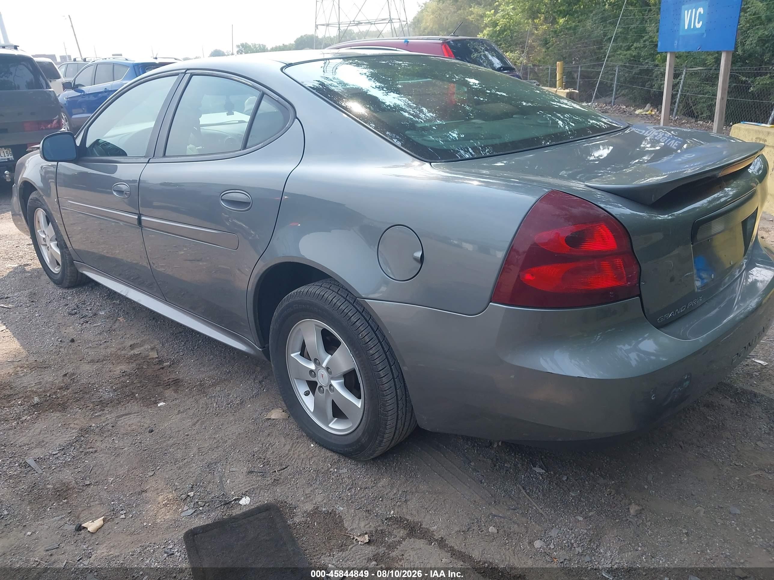 2008 Pontiac Grand Prix   Серый vin: 2G2WP552781106690