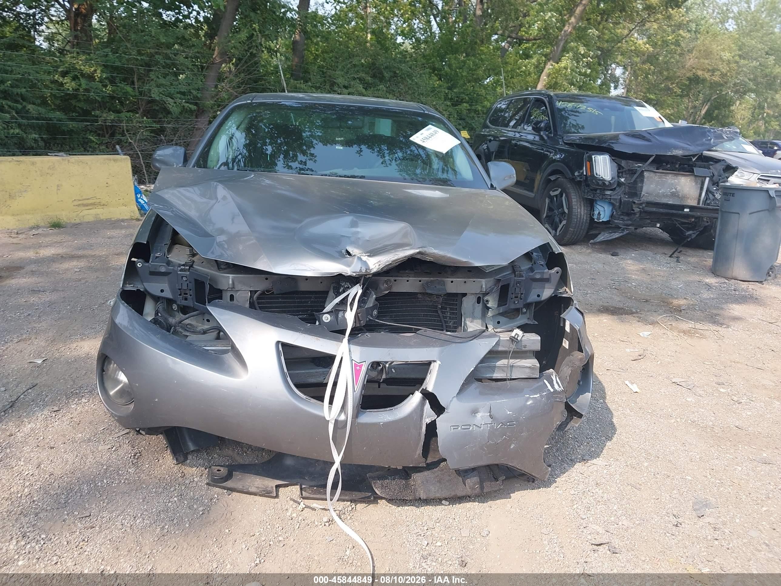 2008 Pontiac Grand Prix   Серый vin: 2G2WP552781106690