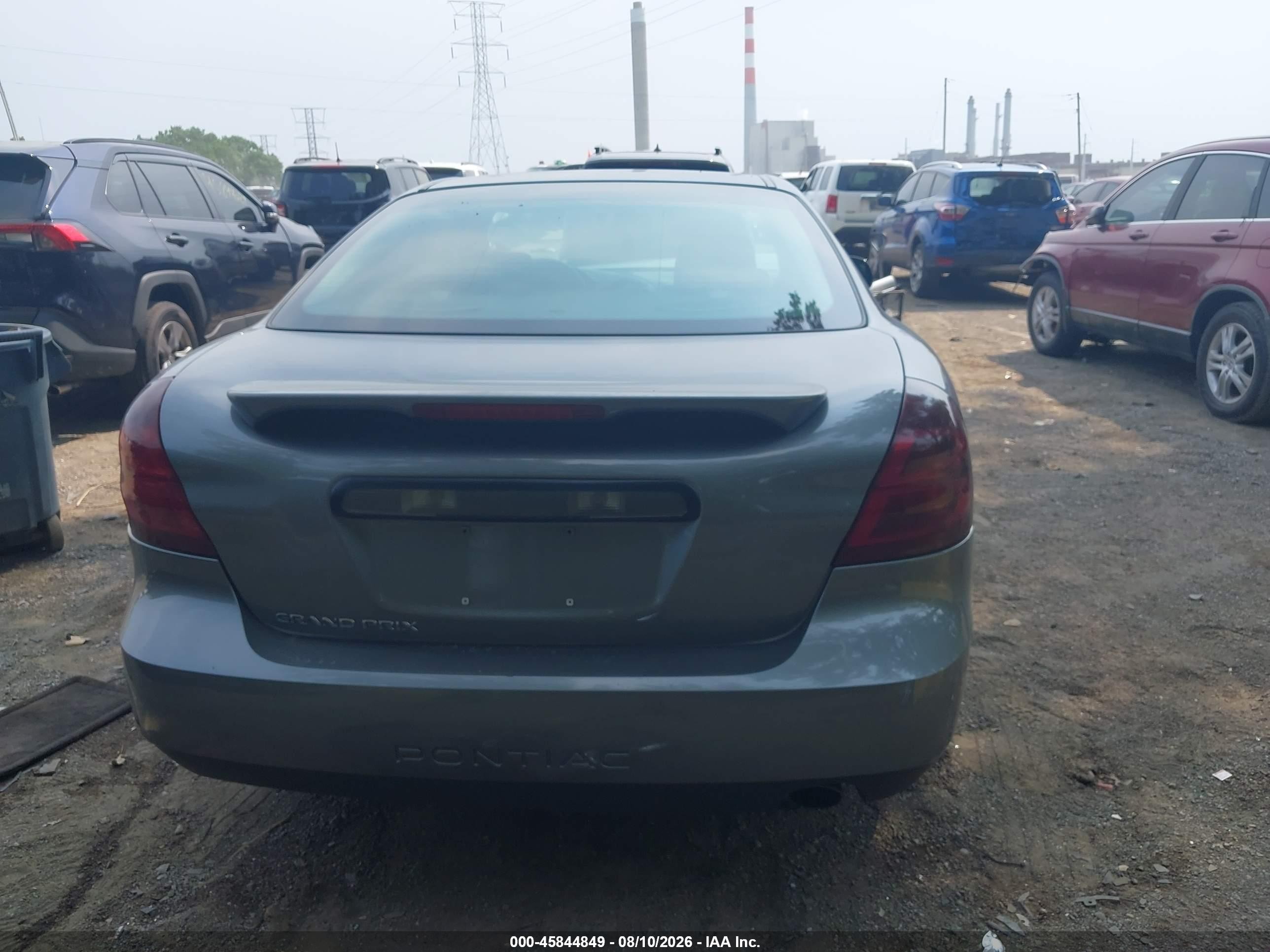 2008 Pontiac Grand Prix   Серый vin: 2G2WP552781106690