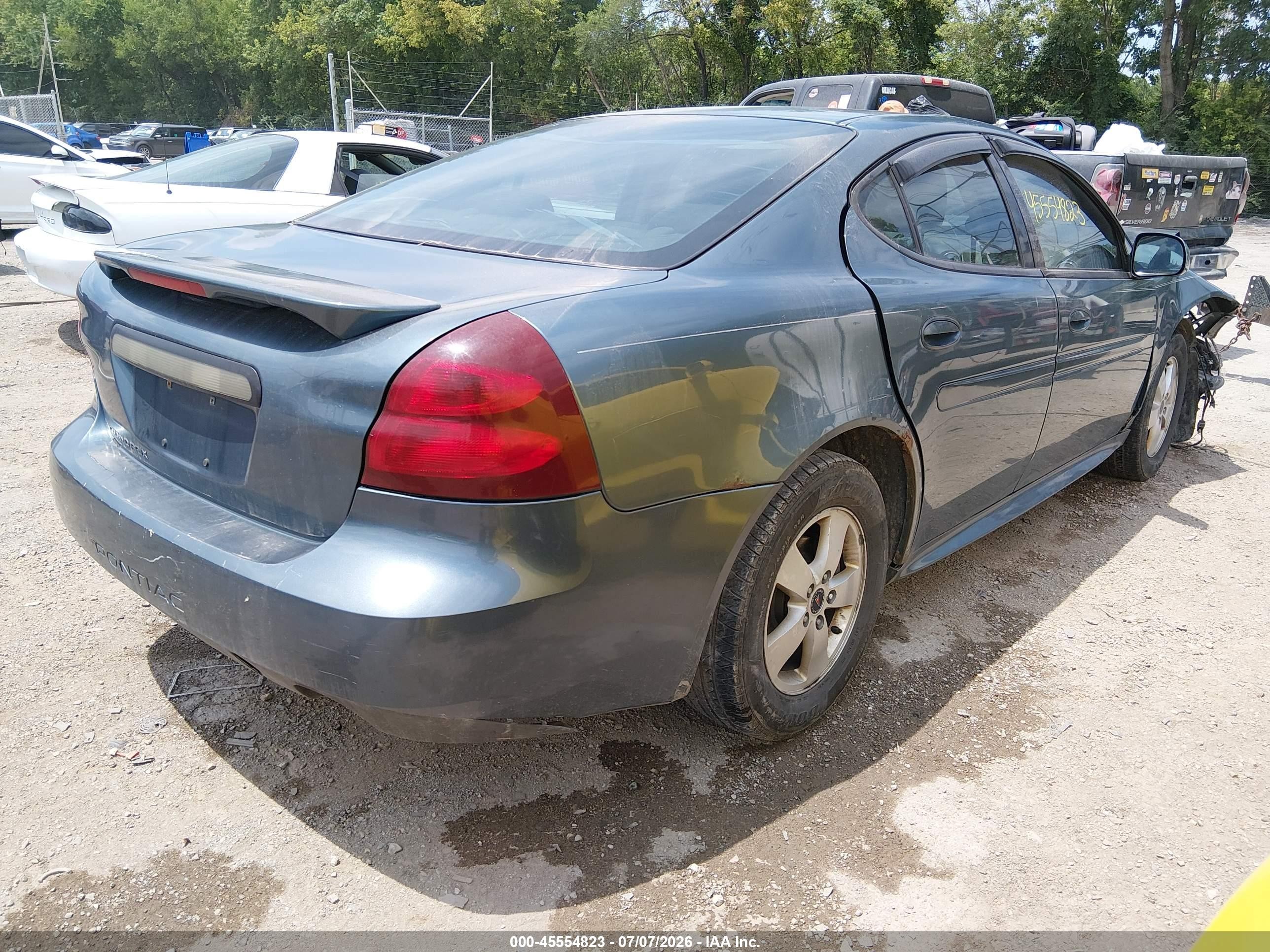 2006 Pontiac Grand Prix   Light Blue vin: 2G2WP552861113936