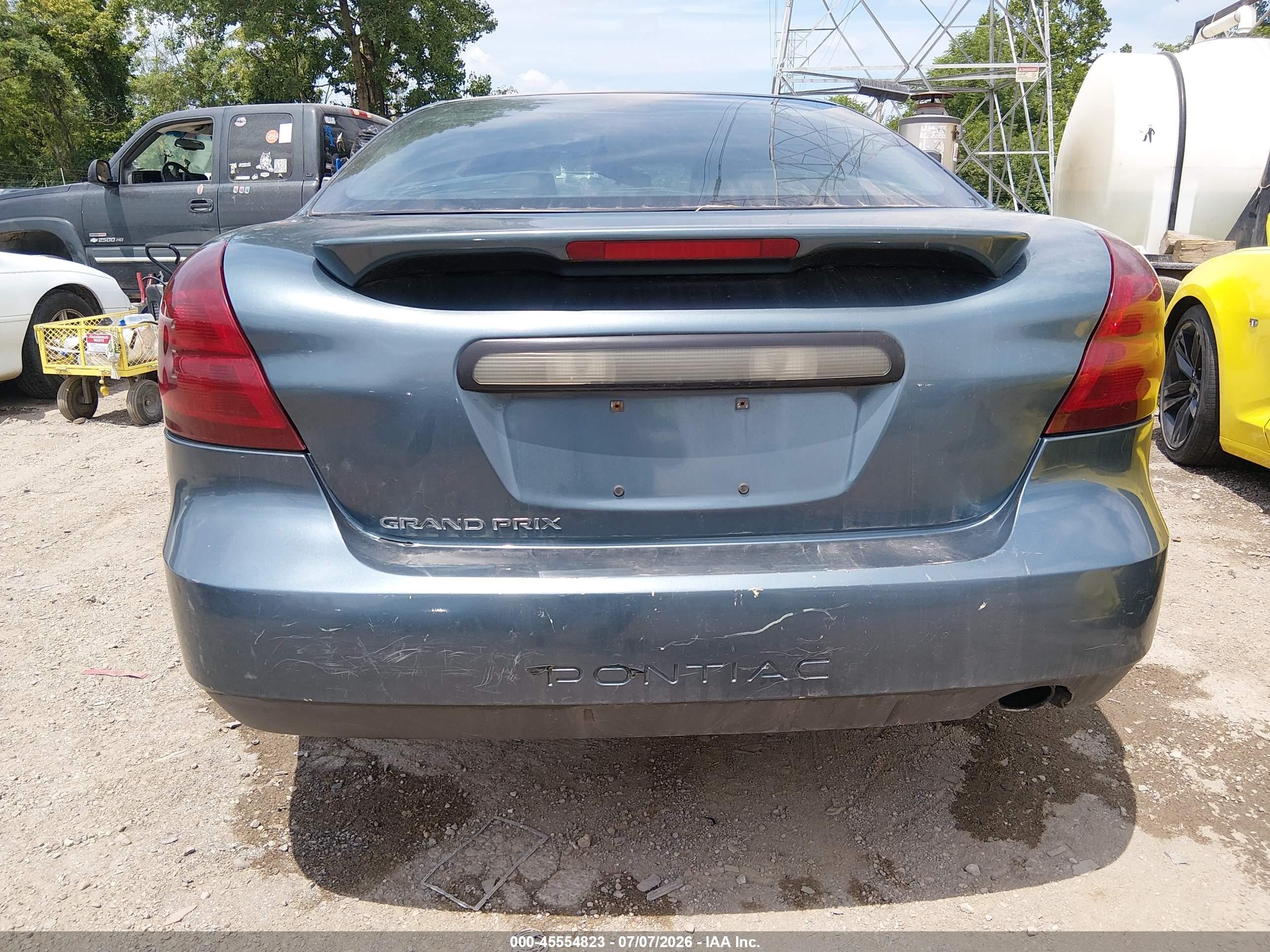 2006 Pontiac Grand Prix   Light Blue vin: 2G2WP552861113936