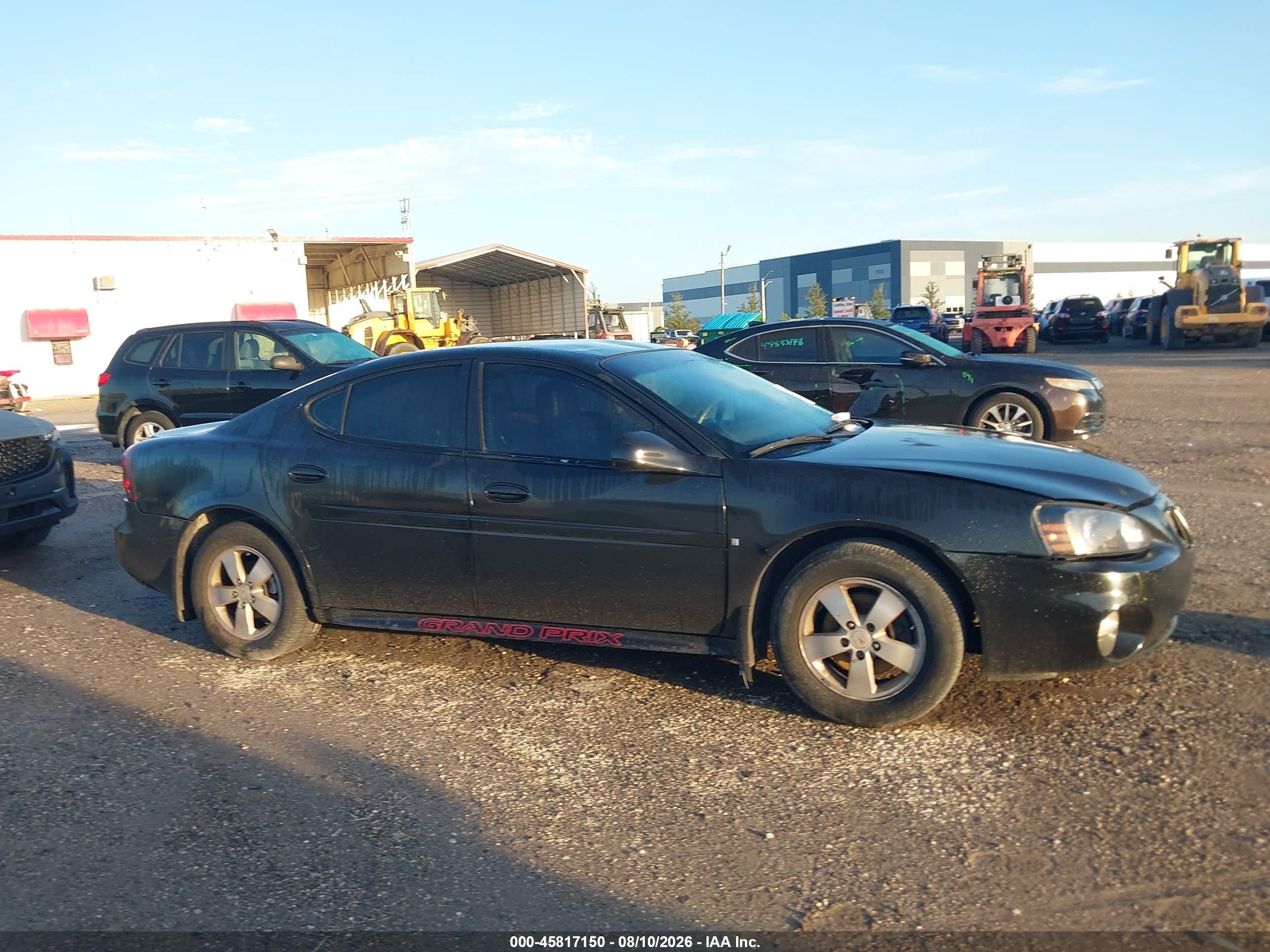 2008 Pontiac Grand Prix   Black vin: 2G2WP552881145725