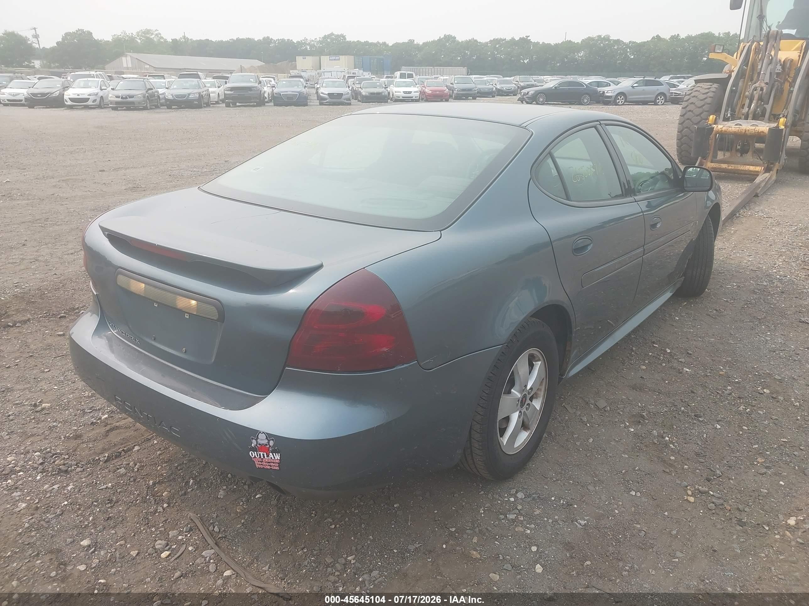 2006 Pontiac Grand Prix   Зеленый vin: 2G2WP552961227556