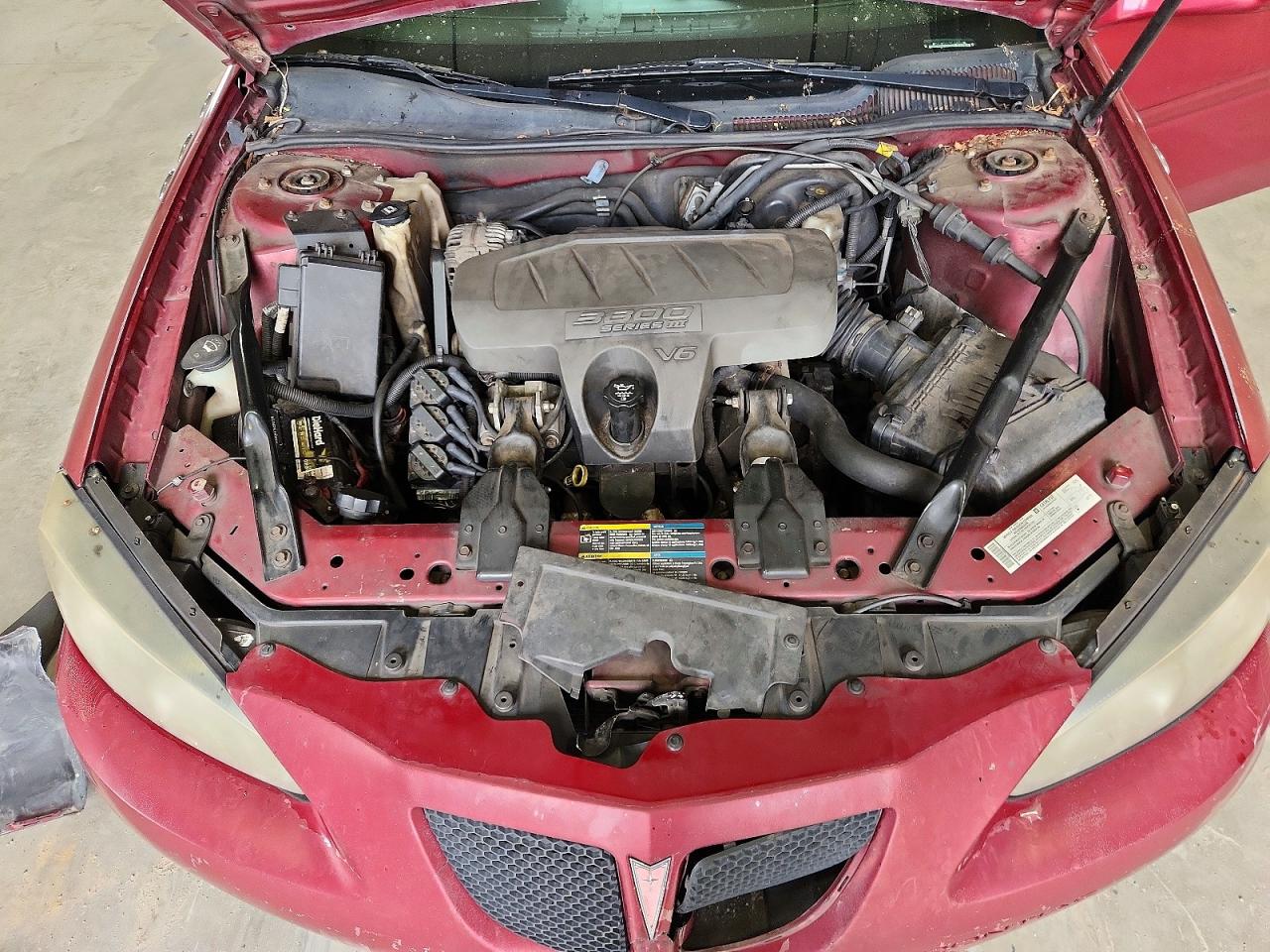 2006 Pontiac Grand Prix Красный vin: 2G2WP552X61130401