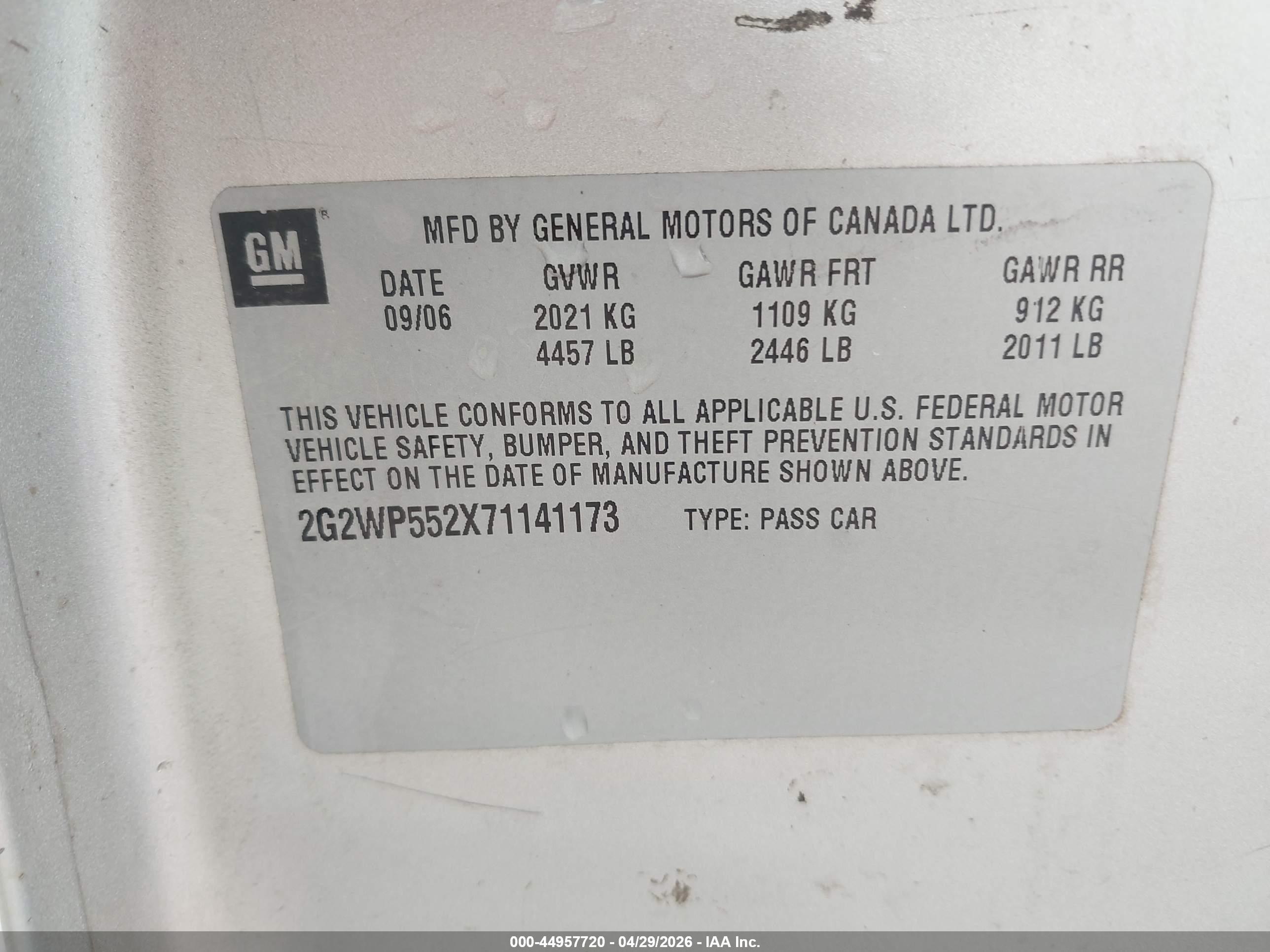 2007 Pontiac Grand Prix   Серебряный vin: 2G2WP552X71141173