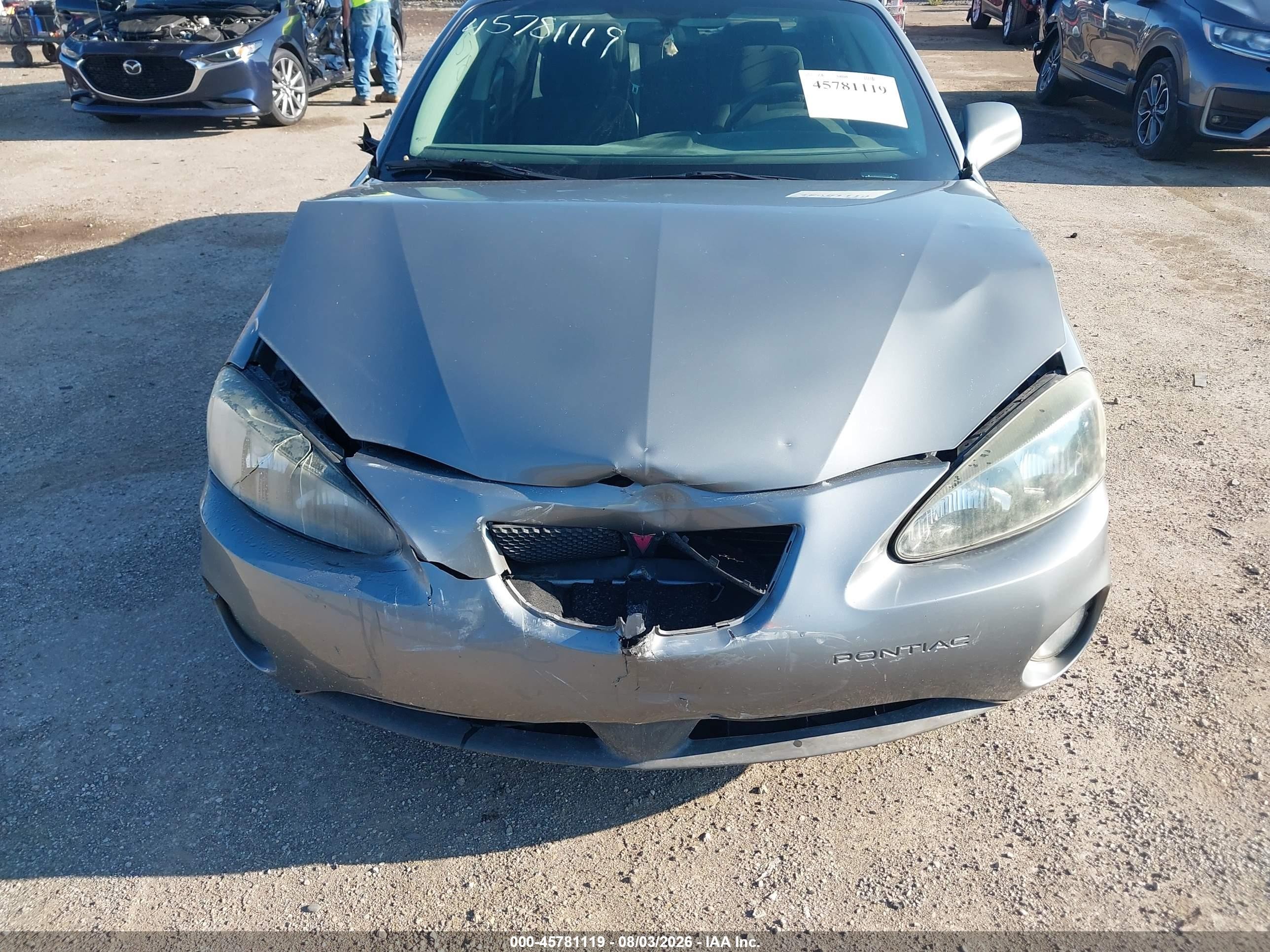 2007 Pontiac Grand Prix   Серый vin: 2G2WP552X71155476