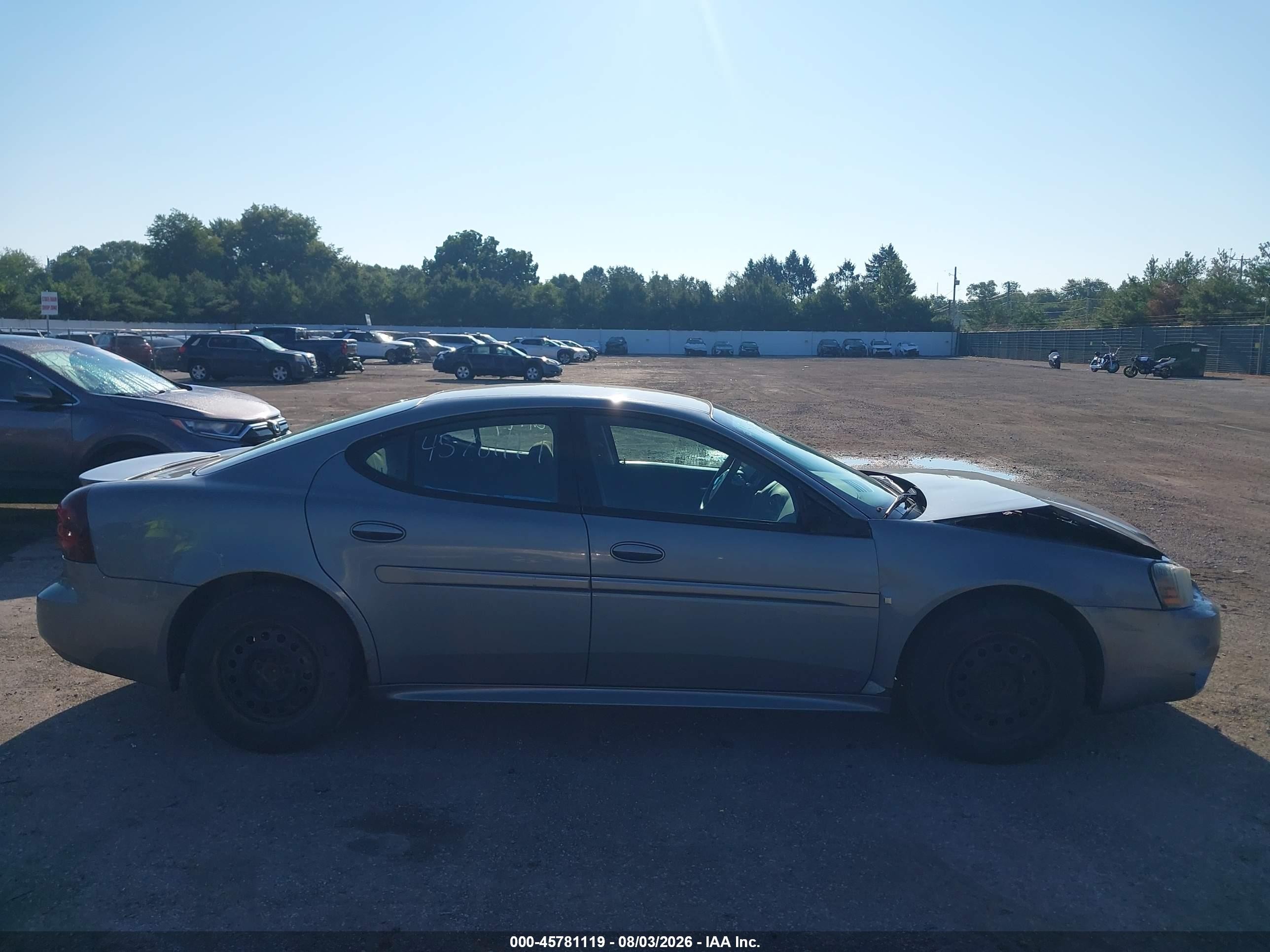 2007 Pontiac Grand Prix   Серый vin: 2G2WP552X71155476