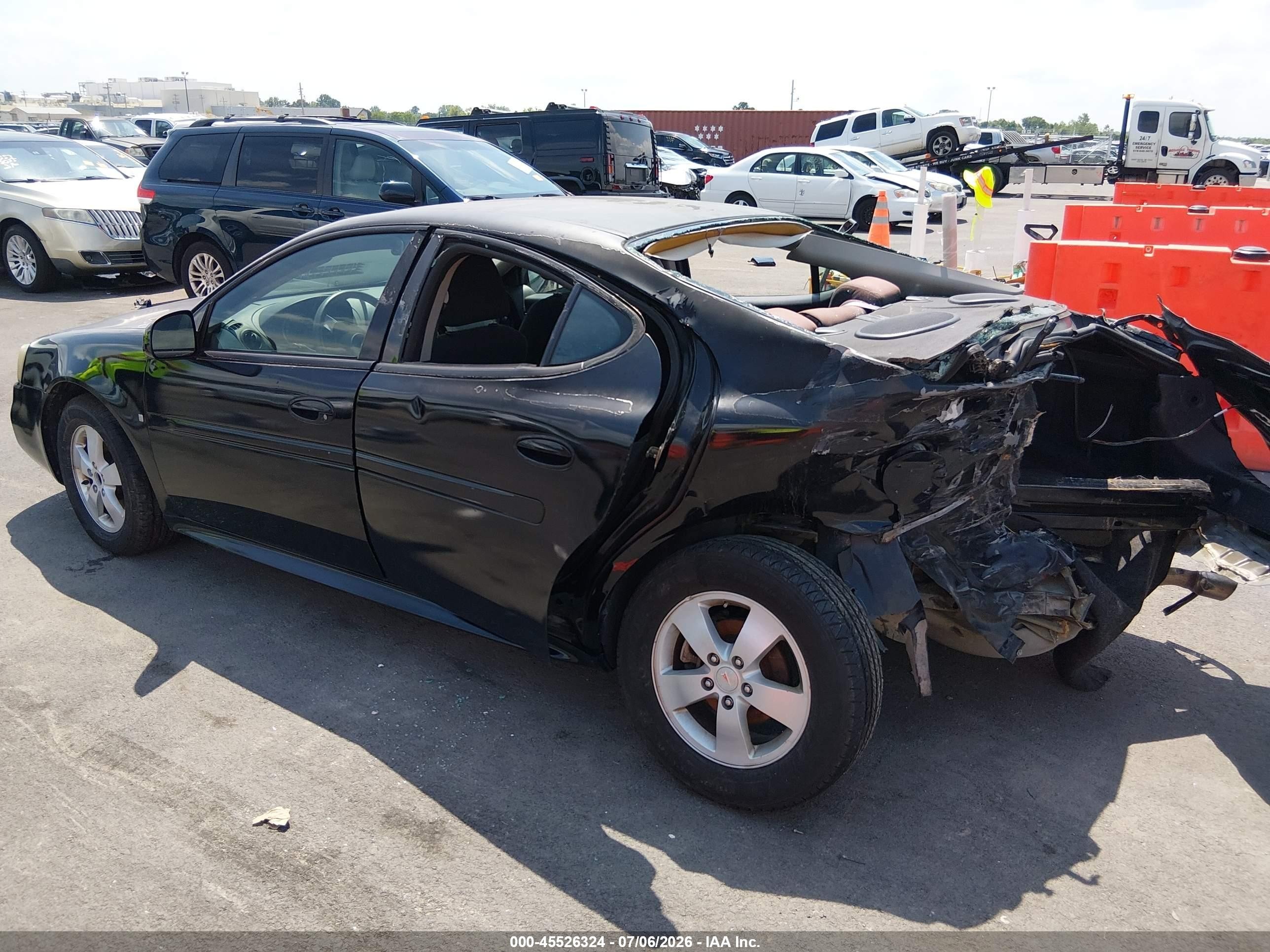 2008 Pontiac Grand Prix Black vin: 2G2WP552X81158993