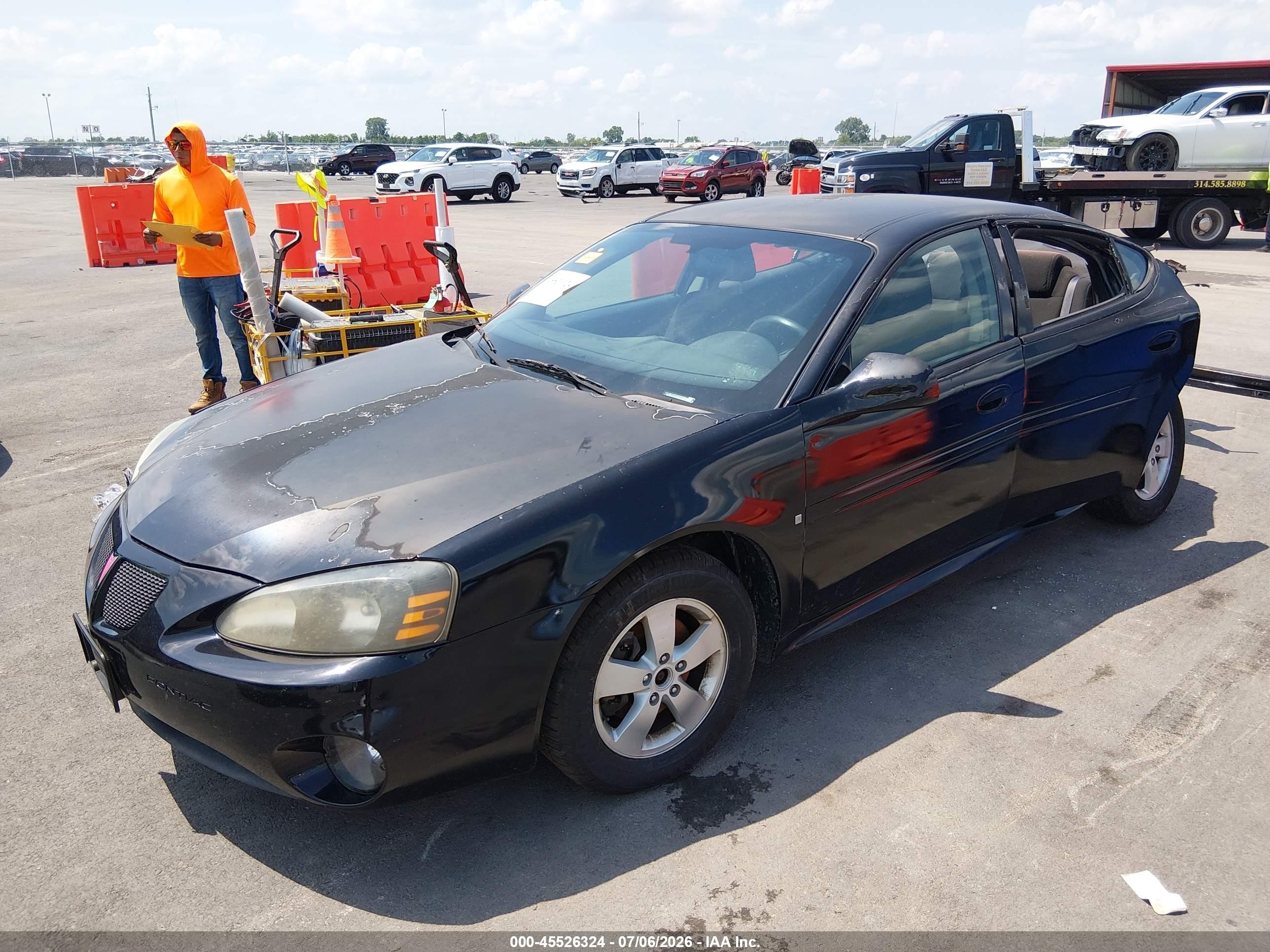 2008 Pontiac Grand Prix Black vin: 2G2WP552X81158993