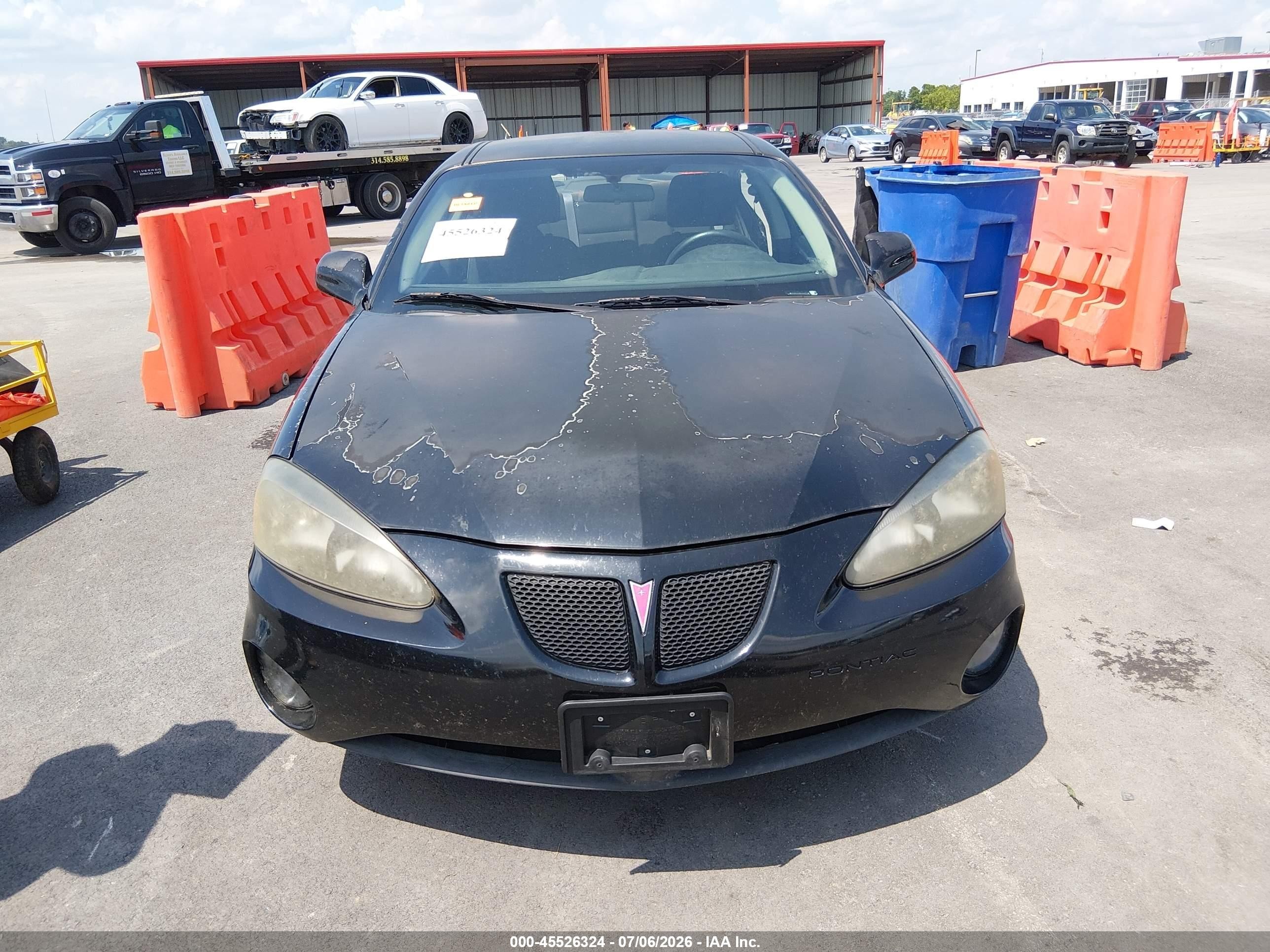 2008 Pontiac Grand Prix Black vin: 2G2WP552X81158993