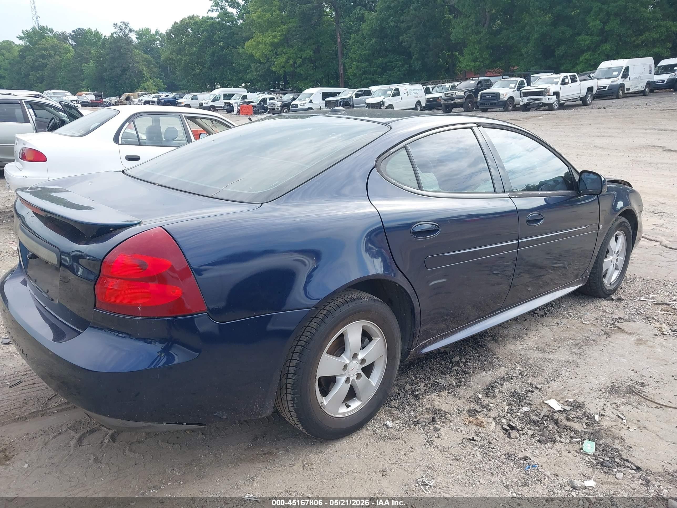 2008 Pontiac Grand Prix   Dark Blue vin: 2G2WP552X81191671