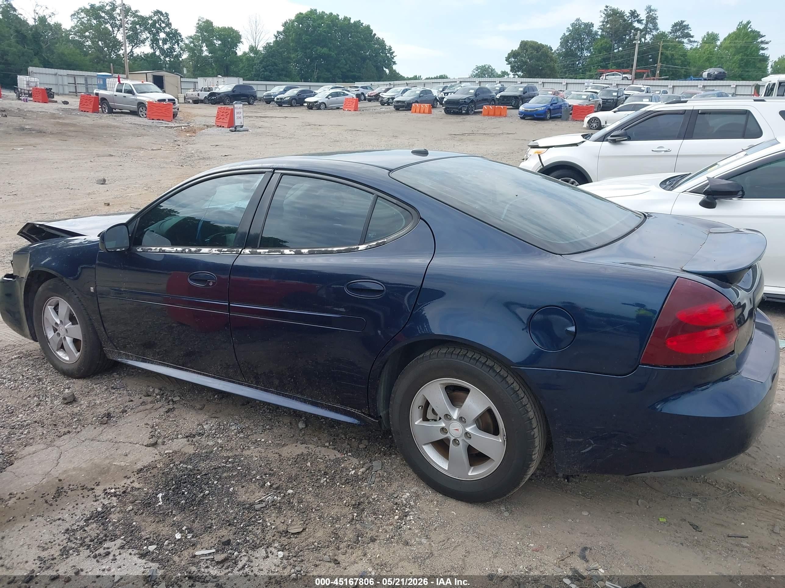 2008 Pontiac Grand Prix   Dark Blue vin: 2G2WP552X81191671