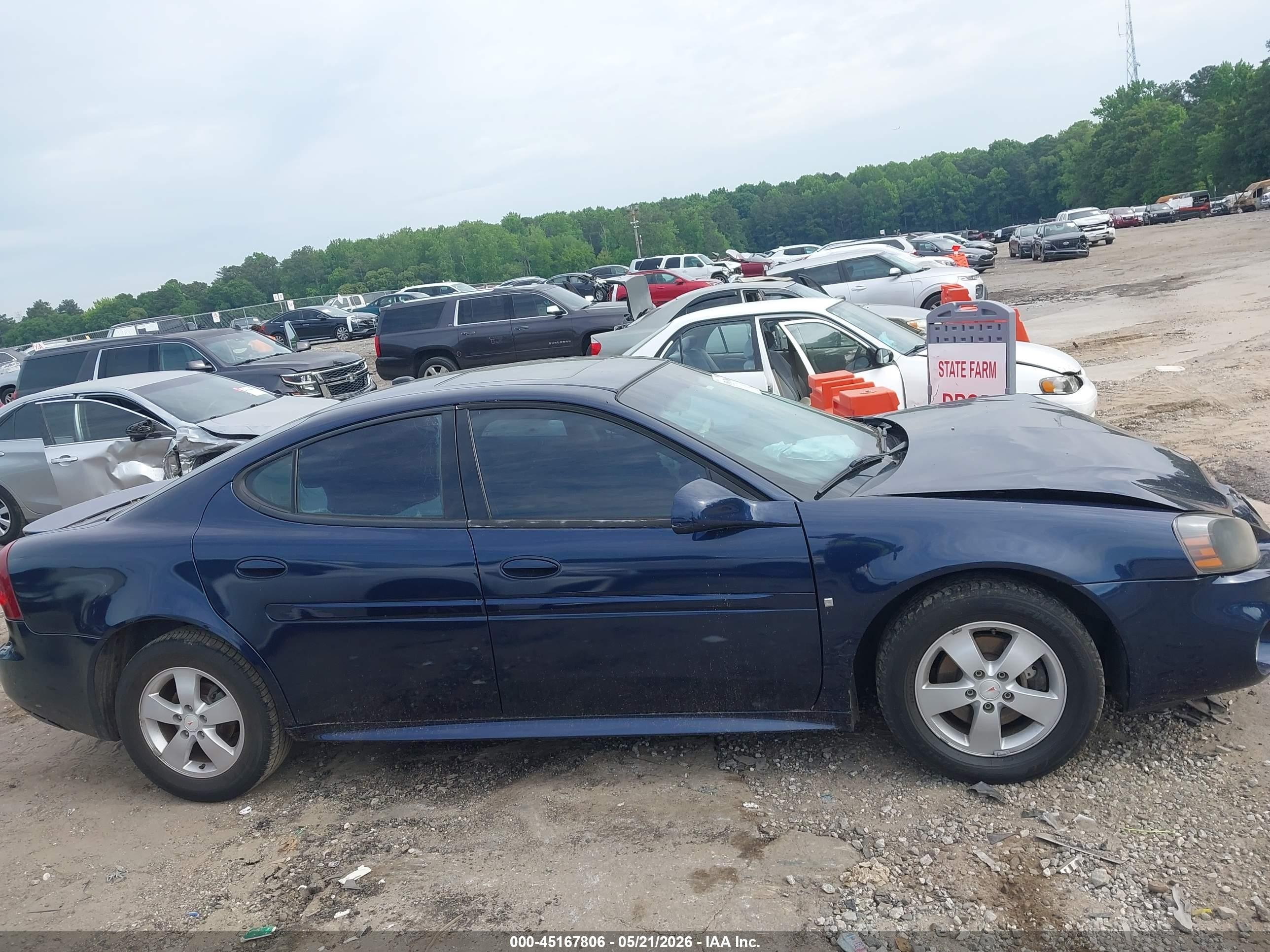 2008 Pontiac Grand Prix   Dark Blue vin: 2G2WP552X81191671