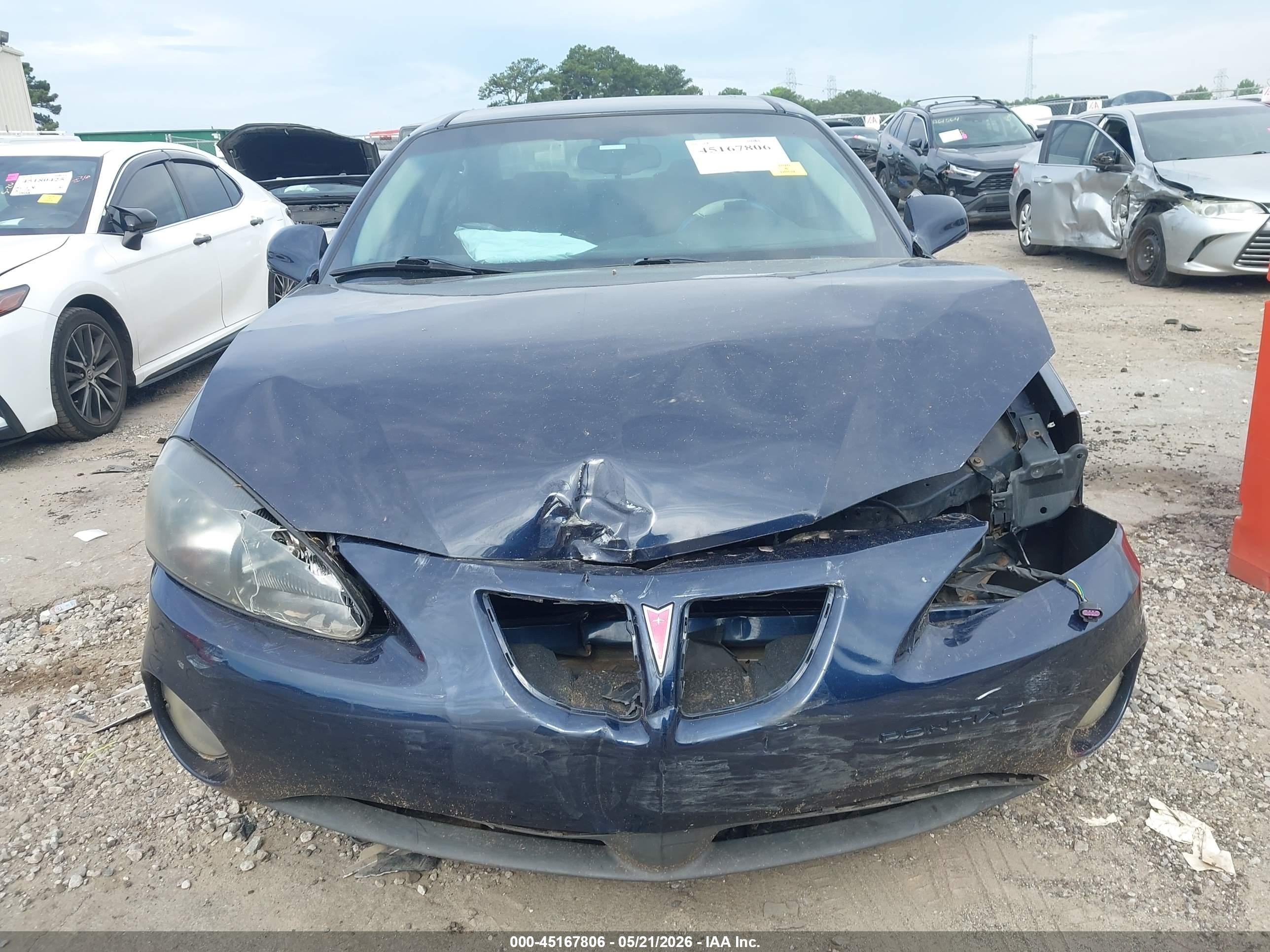2008 Pontiac Grand Prix   Dark Blue vin: 2G2WP552X81191671