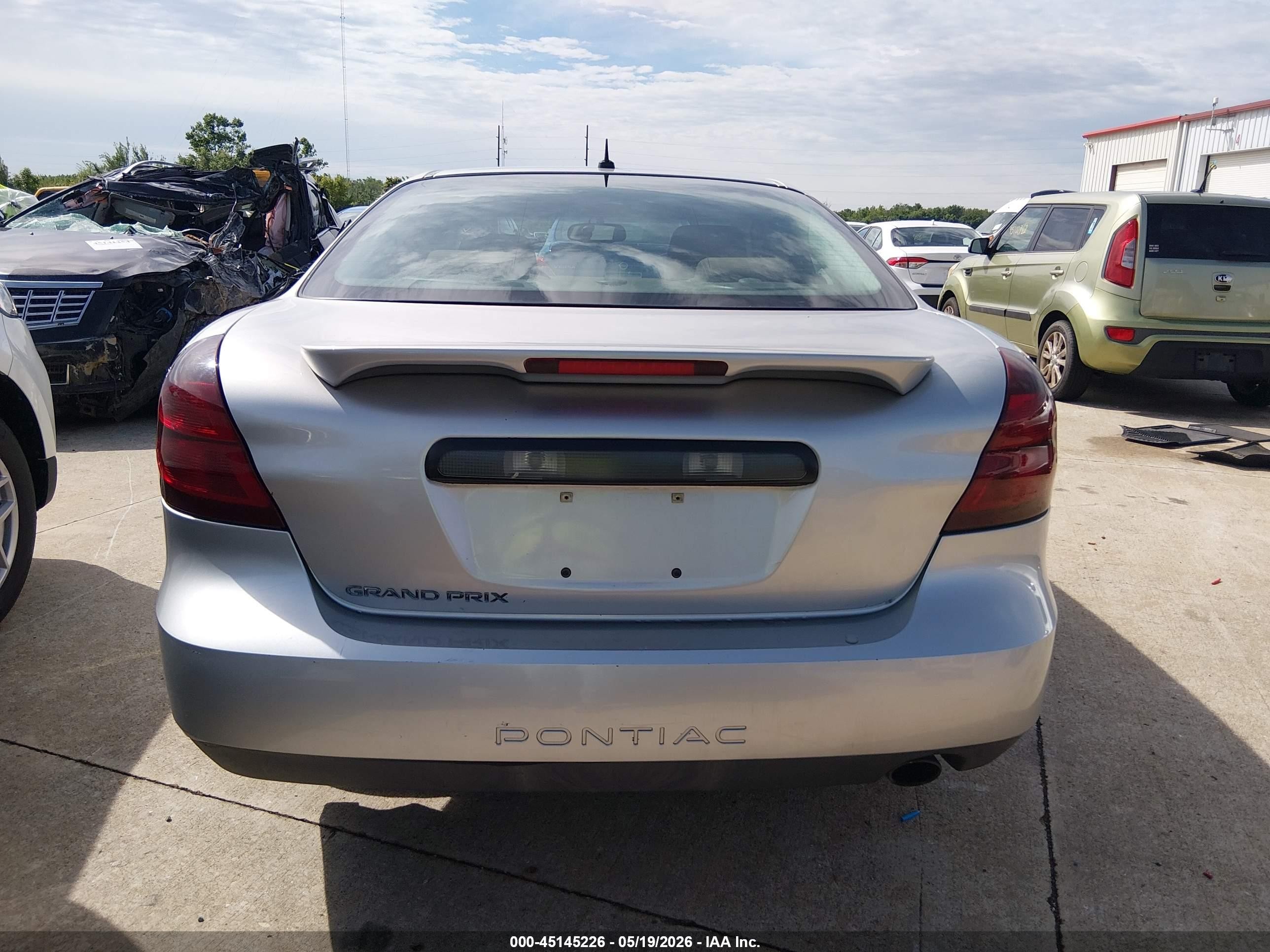 2006 Pontiac Grand Prix   Gray vin: 2G2WP582061135523