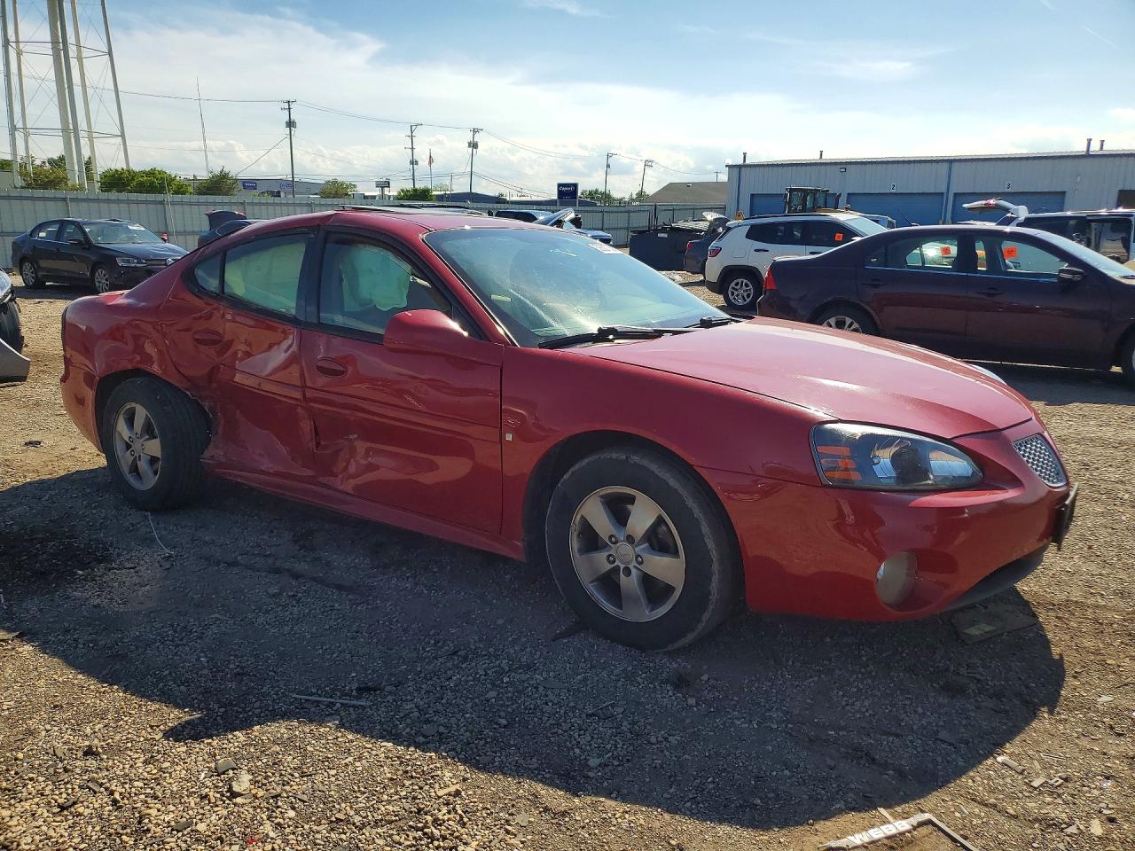 2008 Pontiac Grand Prix Красный vin: 2G2WP582781133058