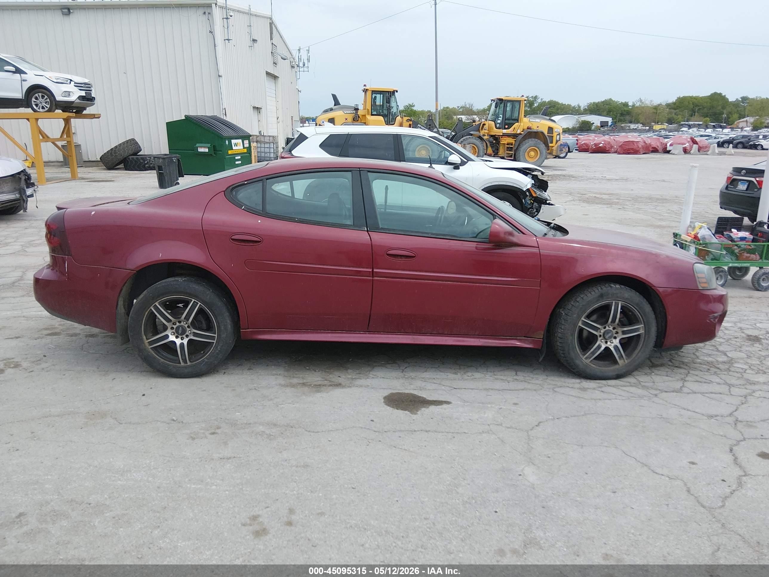 2004 Pontiac Grand Prix Gtp Red vin: 2G2WR524541102101