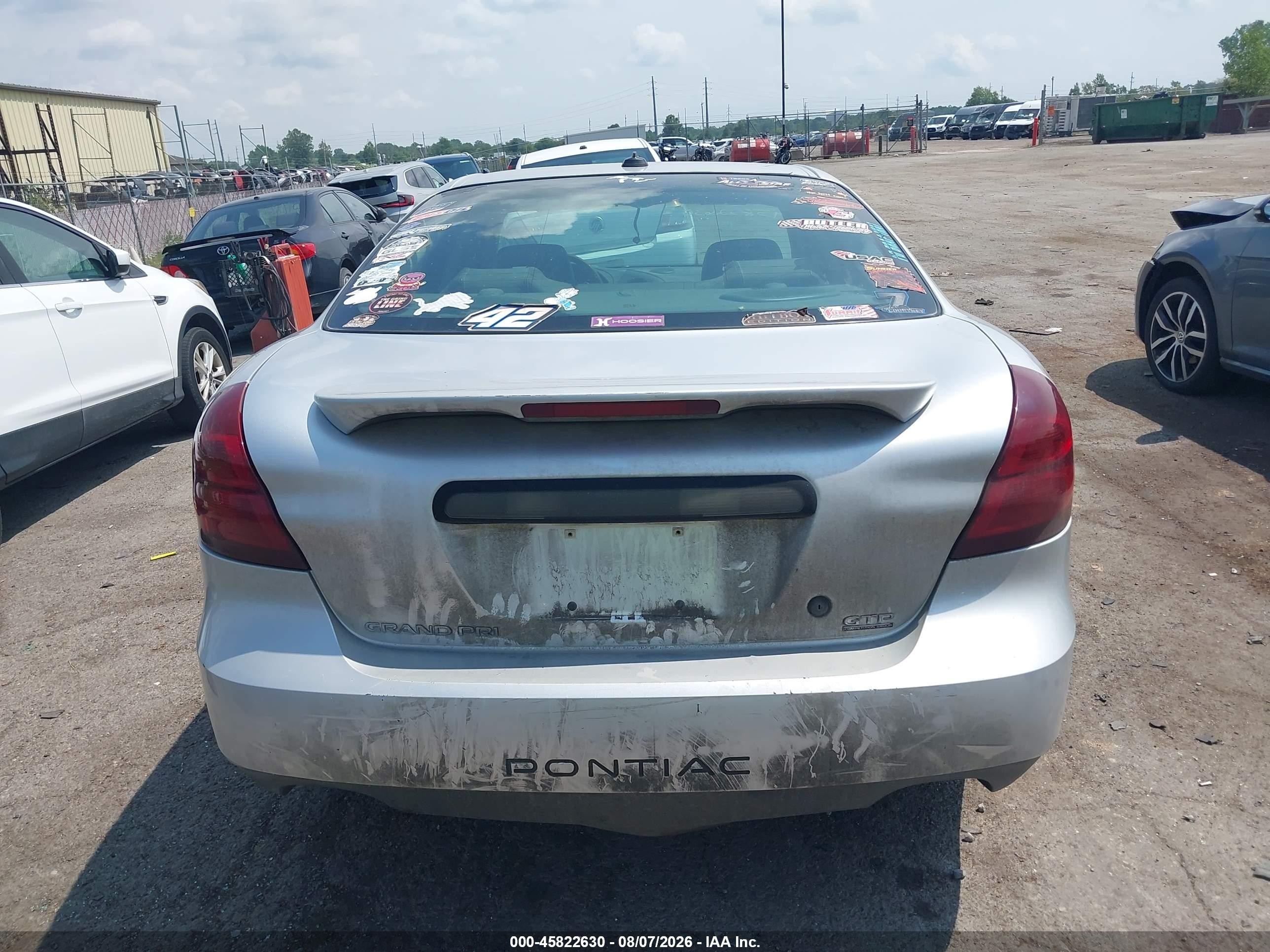 2004 Pontiac Grand Prix Gtp Серебряный vin: 2G2WR524541269297