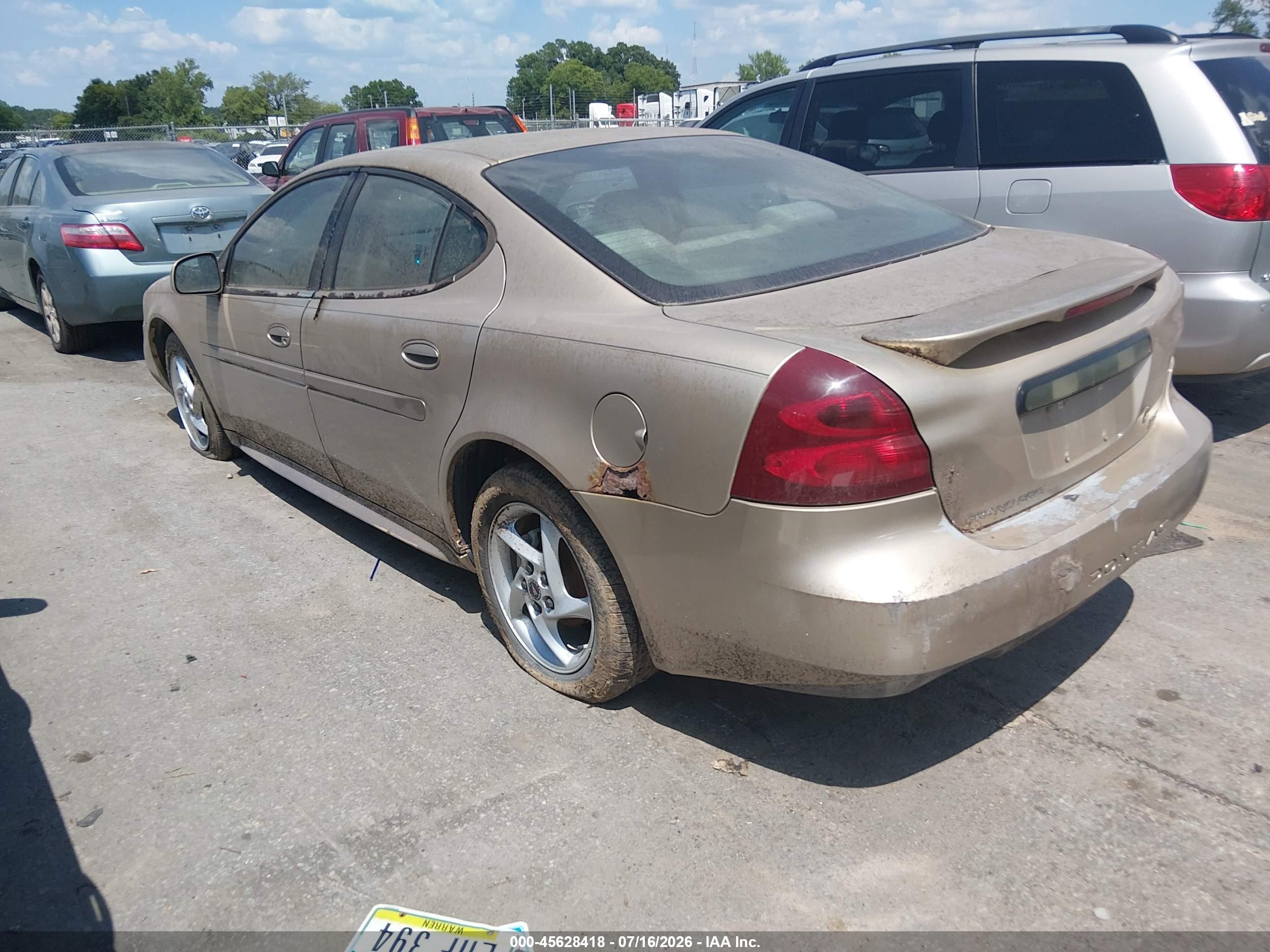 2004 Pontiac Grand Prix Gtp Золотой vin: 2G2WR524641197543