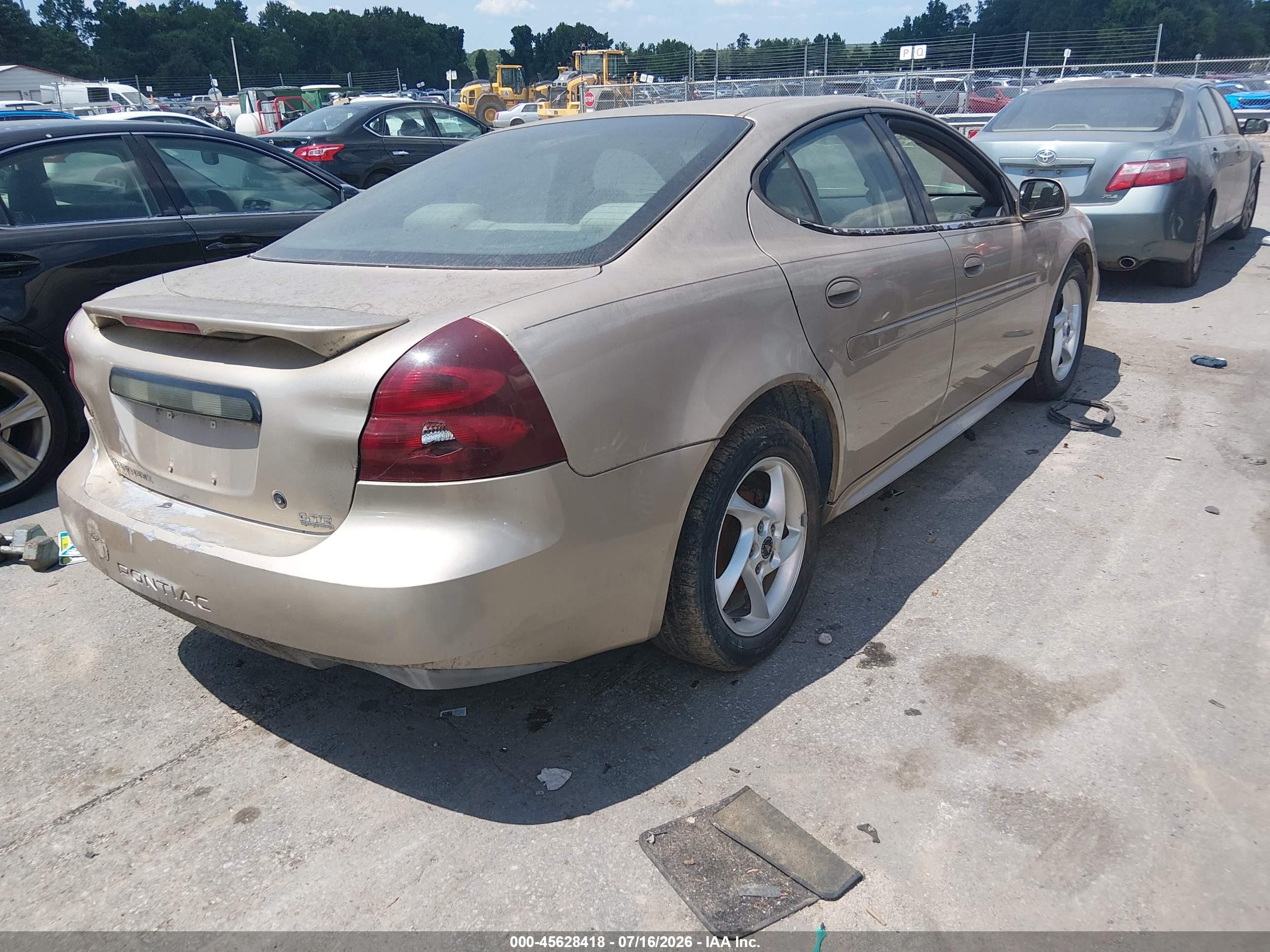 2004 Pontiac Grand Prix Gtp Золотой vin: 2G2WR524641197543