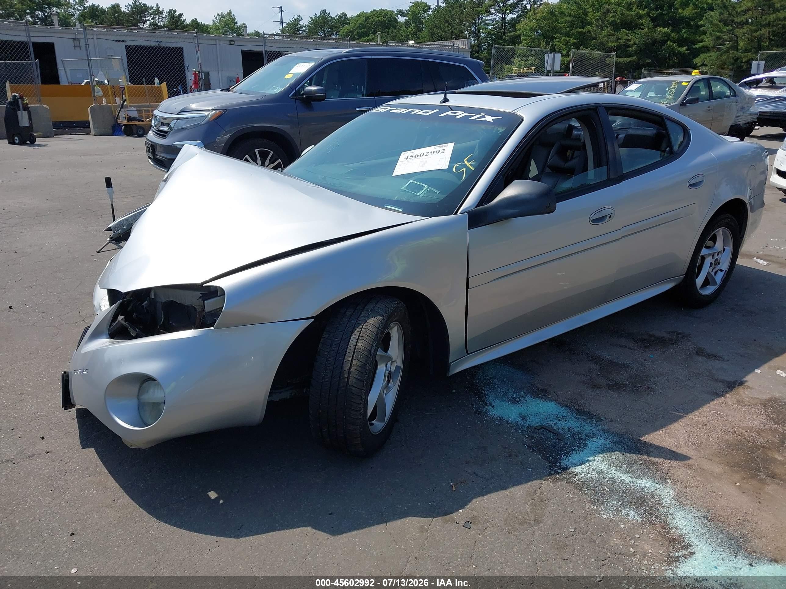 2004 Pontiac Grand Prix Gtp Silver vin: 2G2WR524941101002