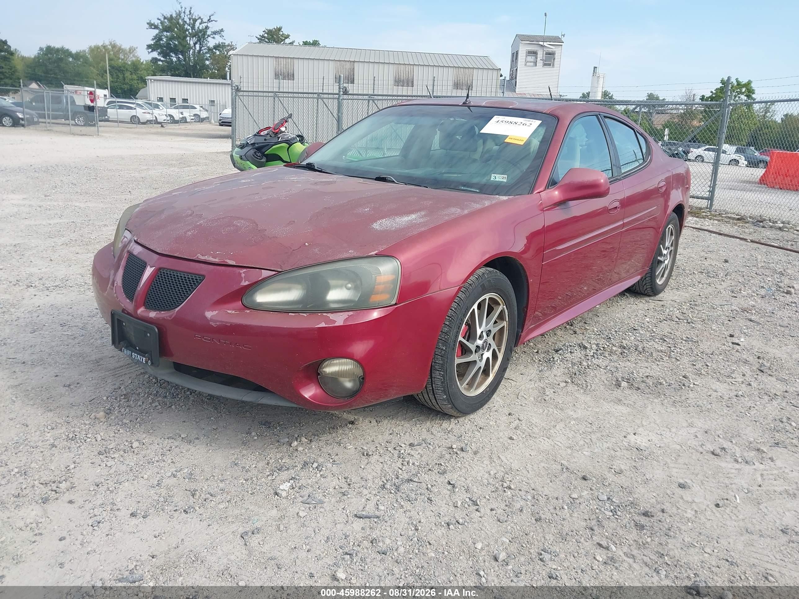 2004 Pontiac Grand Prix Gtp Red vin: 2G2WR524941103445