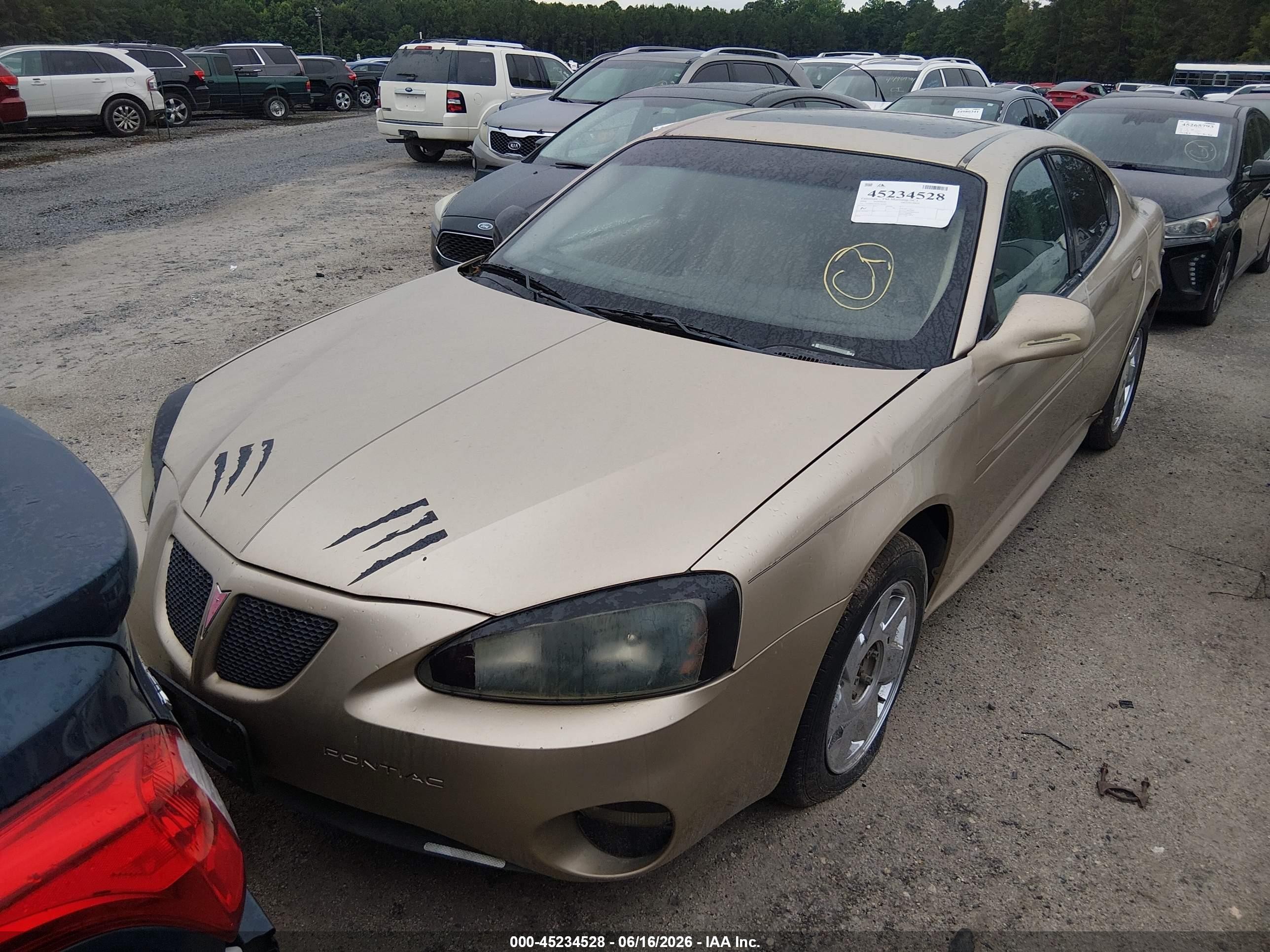 2004 Pontiac Grand Prix Gtp Бежевый vin: 2G2WR524X41191860