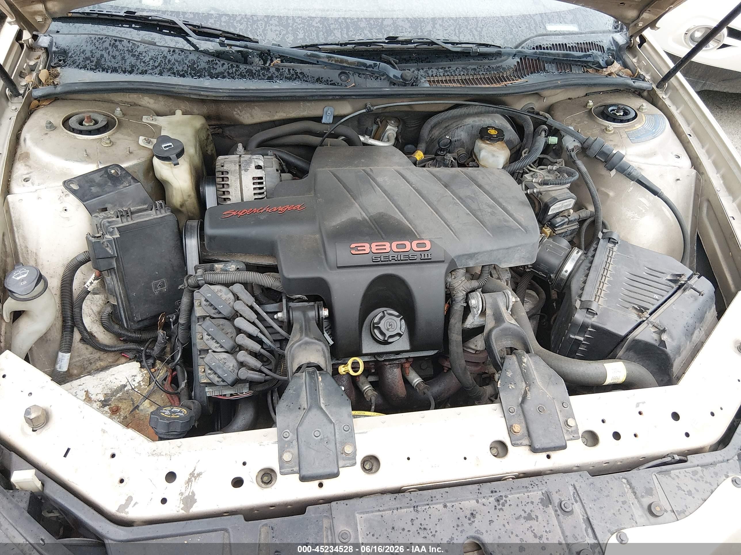 2004 Pontiac Grand Prix Gtp Бежевый vin: 2G2WR524X41191860