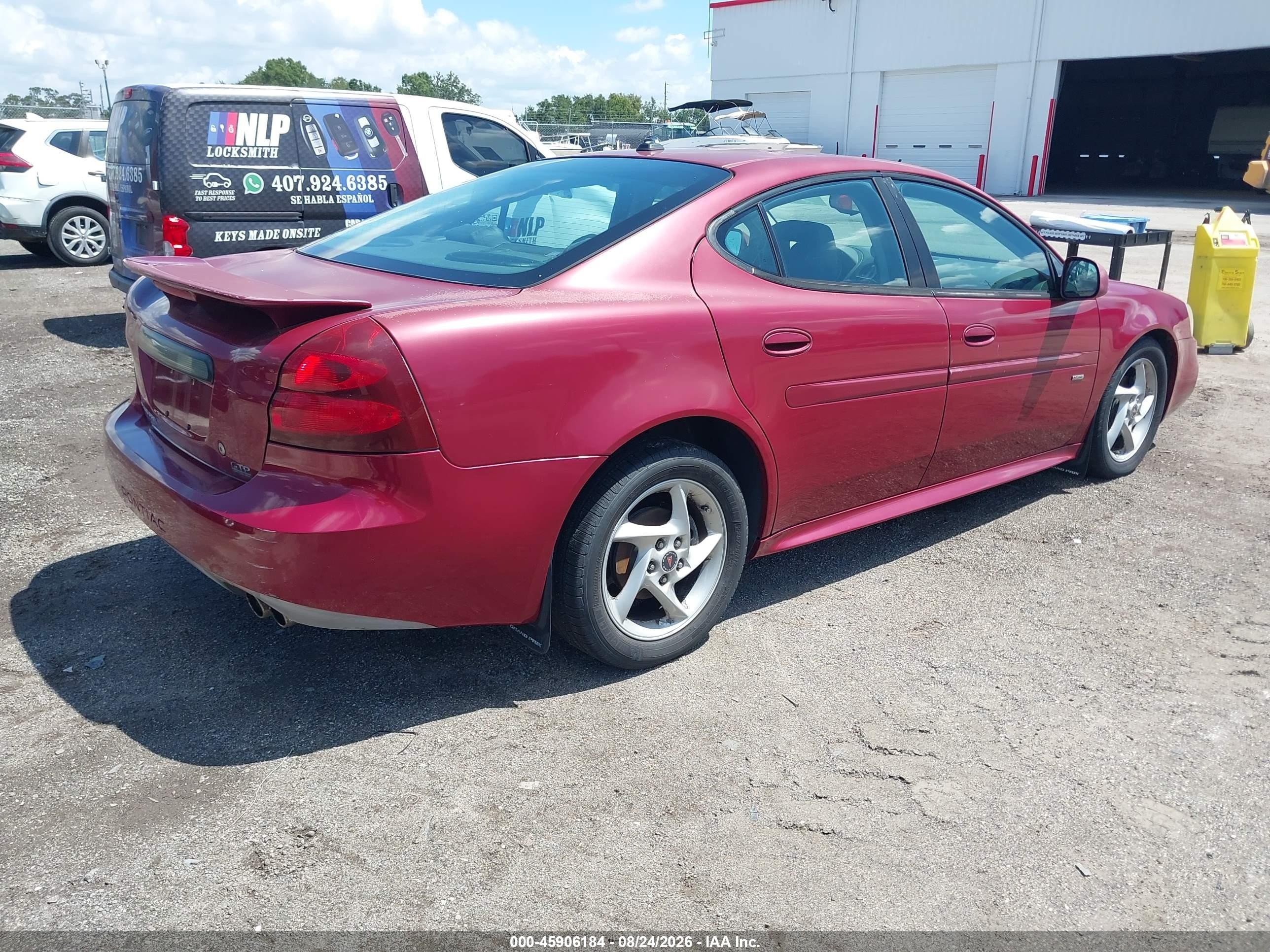 2004 Pontiac Grand Prix Gtp Красный vin: 2G2WR544741339198