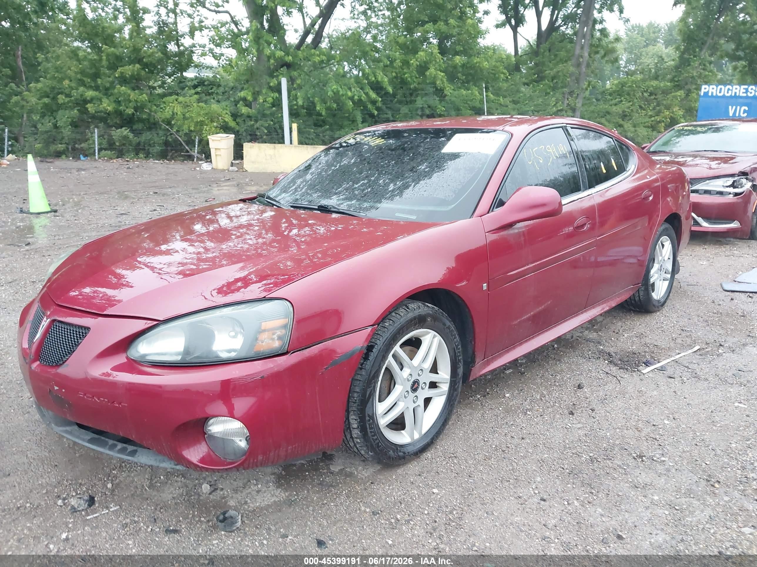 2006 Pontiac Grand Prix Gt Red vin: 2G2WR554061139474
