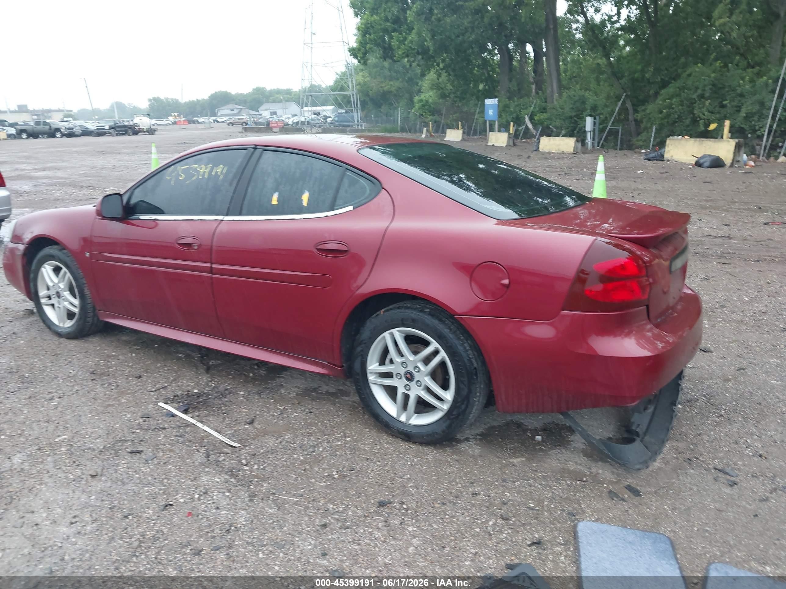 2006 Pontiac Grand Prix Gt Red vin: 2G2WR554061139474