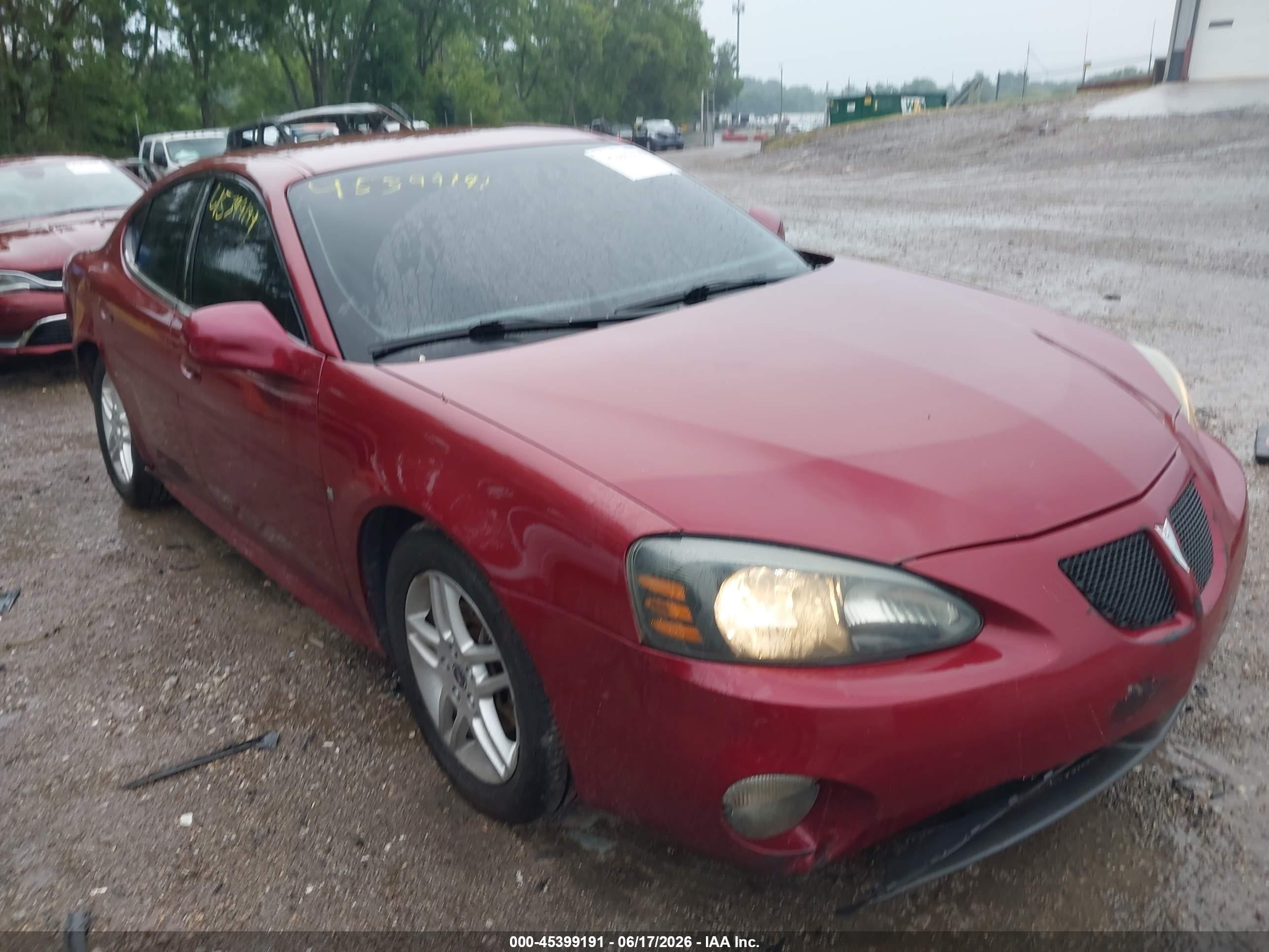 2006 Pontiac Grand Prix Gt Red vin: 2G2WR554061139474