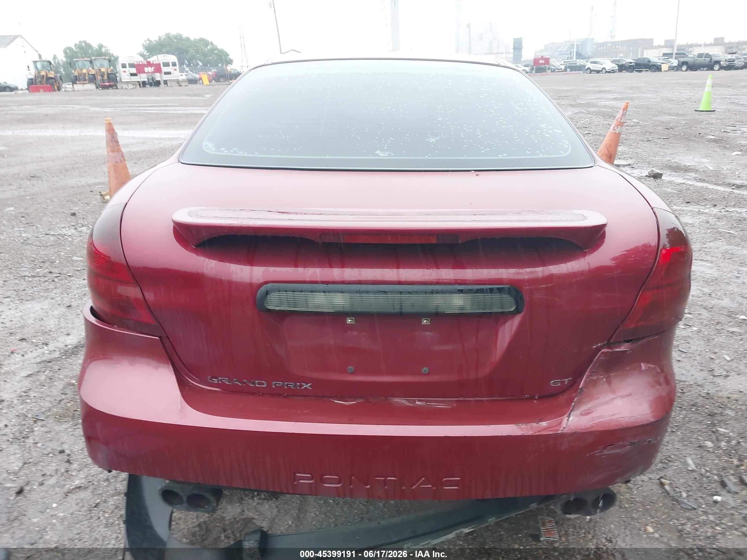 2006 Pontiac Grand Prix Gt Red vin: 2G2WR554061139474