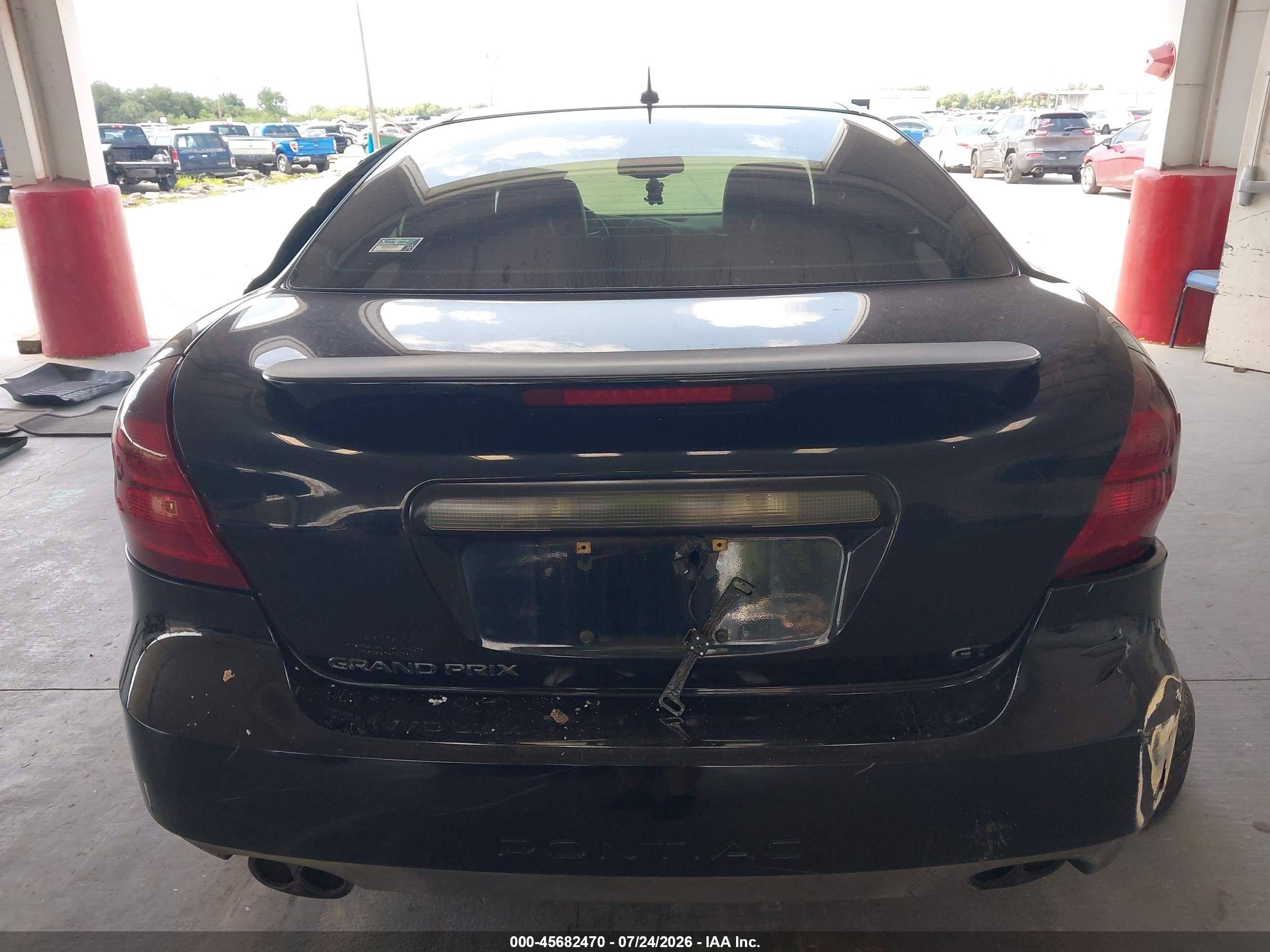 2007 Pontiac Grand Prix Gt Black vin: 2G2WR554071186067