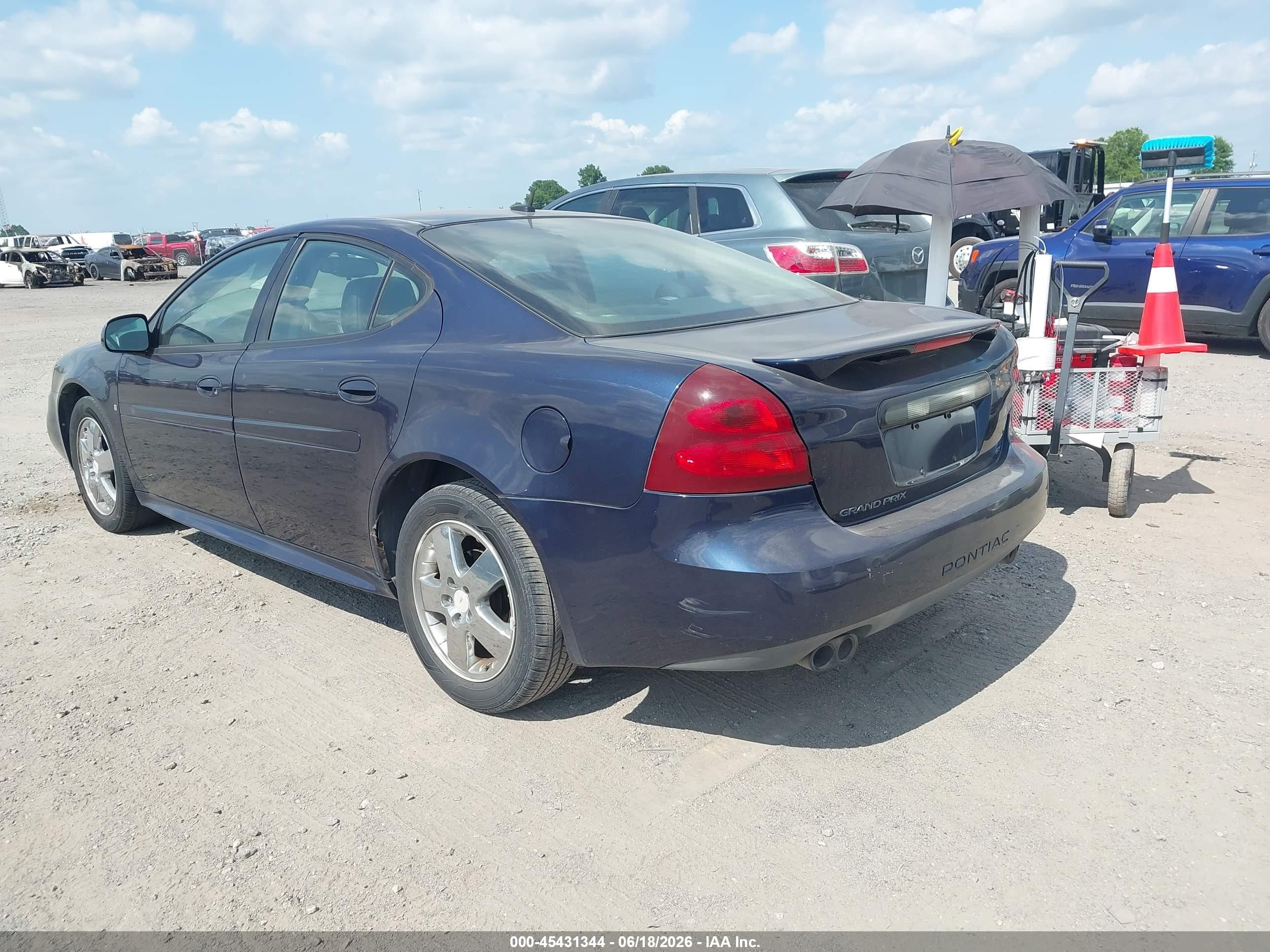 2007 Pontiac Grand Prix Gt Blue vin: 2G2WR554171200154