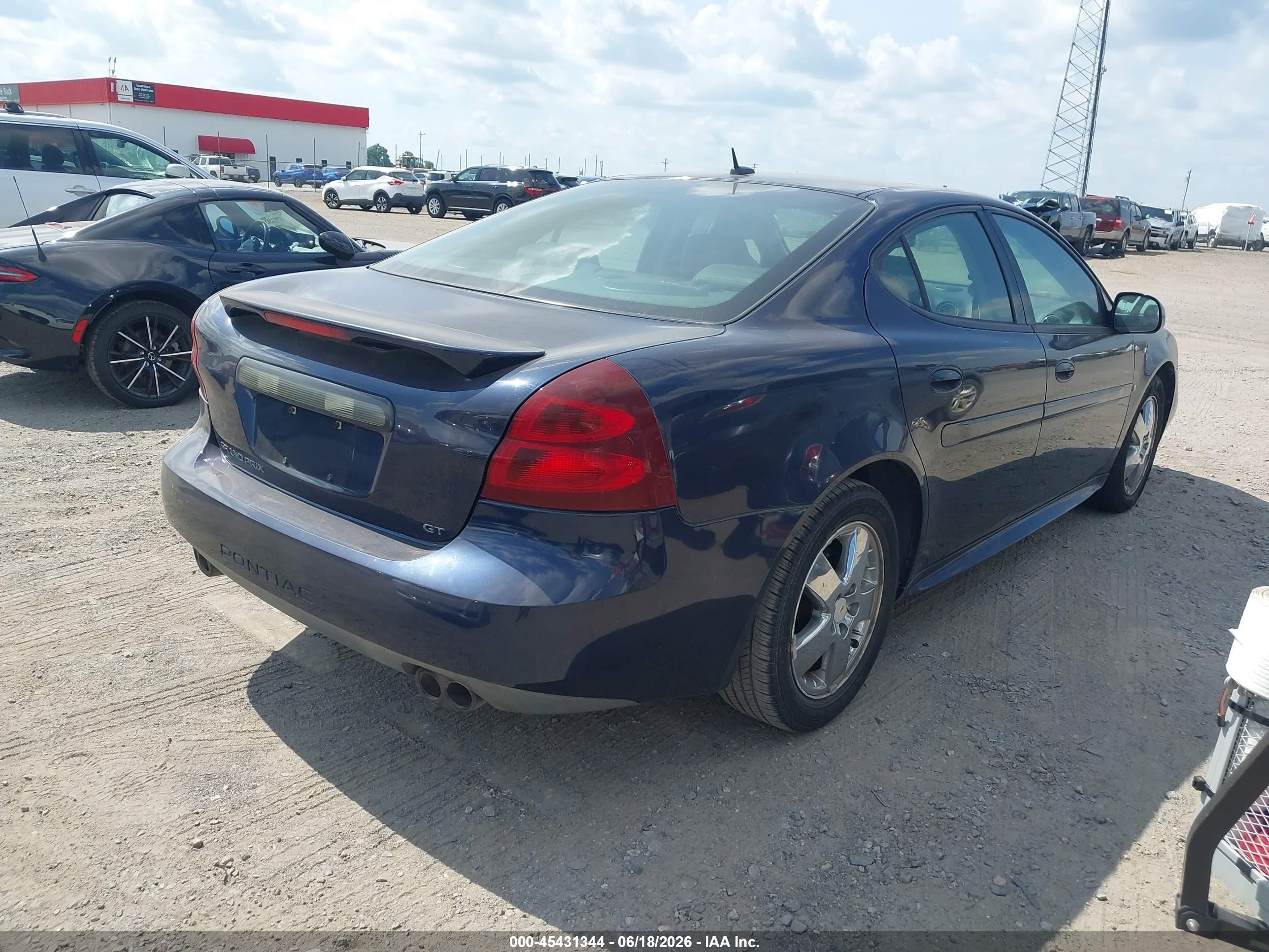 2007 Pontiac Grand Prix Gt Blue vin: 2G2WR554171200154