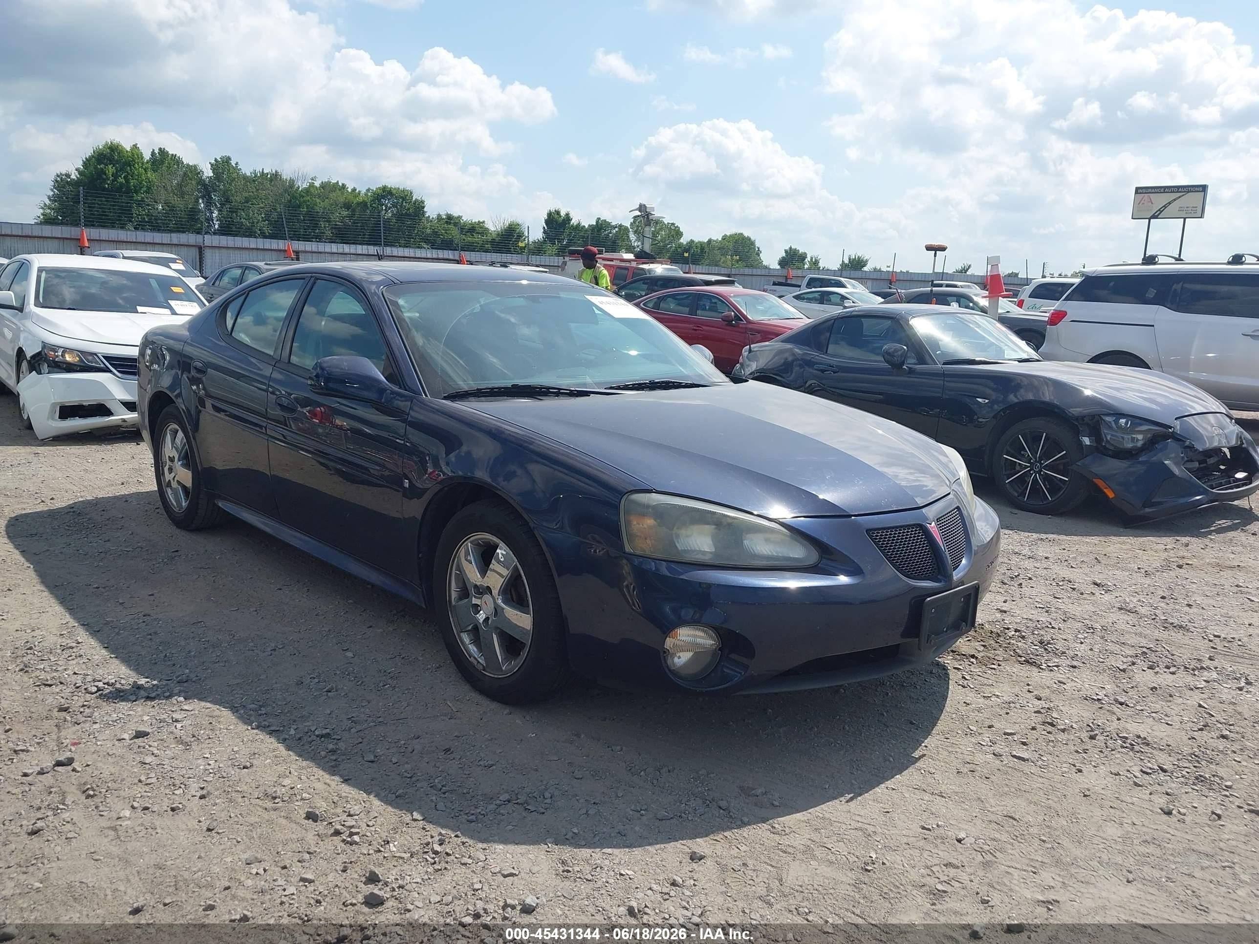 2007 Pontiac Grand Prix Gt Blue vin: 2G2WR554171200154