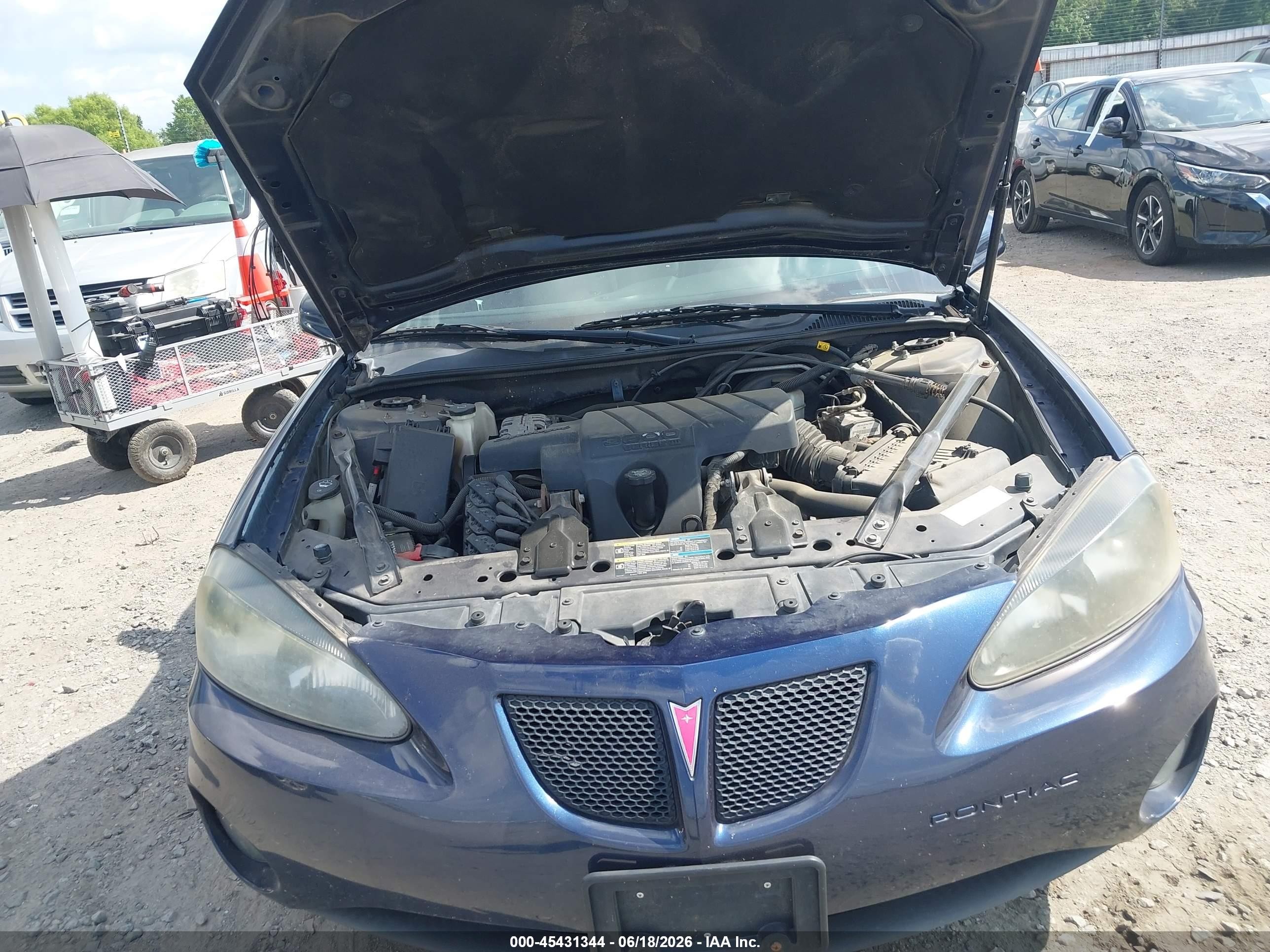 2007 Pontiac Grand Prix Gt Blue vin: 2G2WR554171200154