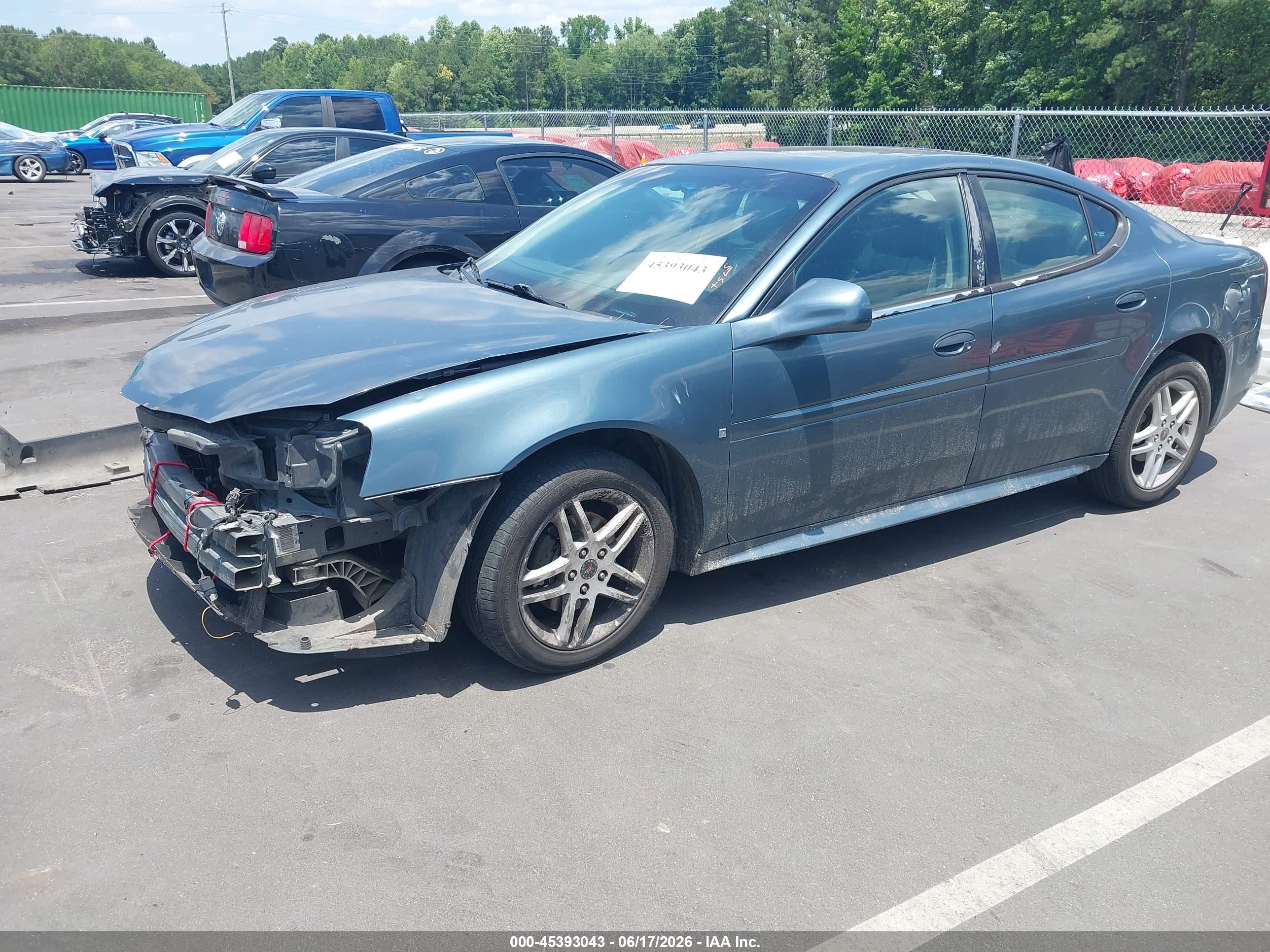 2006 Pontiac Grand Prix Gt Blue vin: 2G2WR554261154901