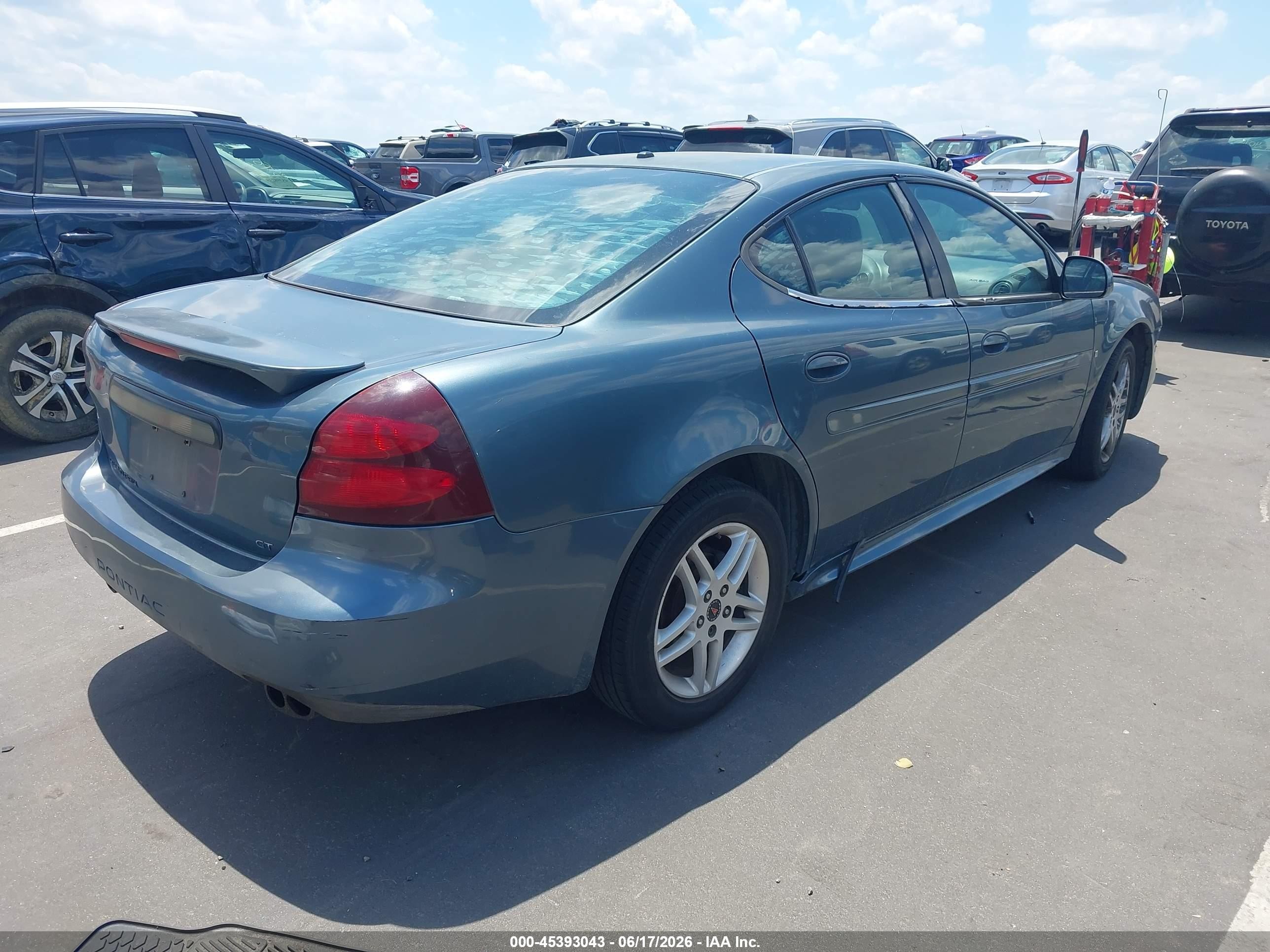 2006 Pontiac Grand Prix Gt Blue vin: 2G2WR554261154901