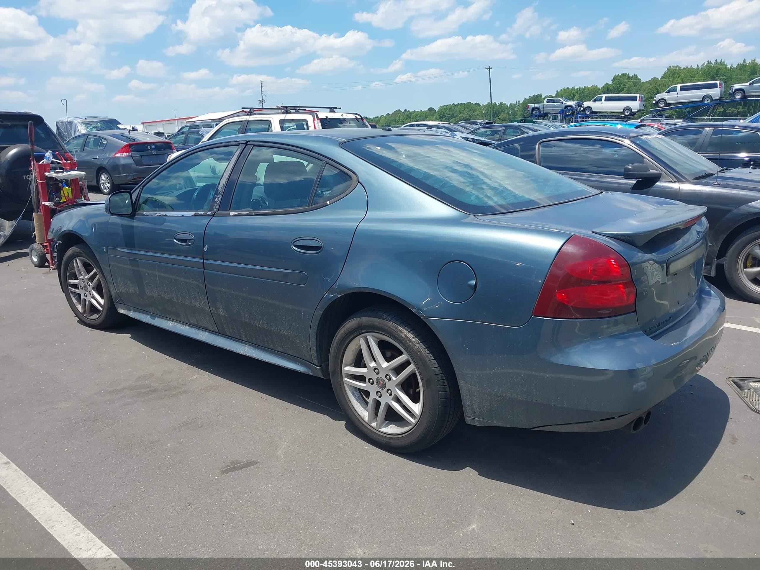 2006 Pontiac Grand Prix Gt Blue vin: 2G2WR554261154901